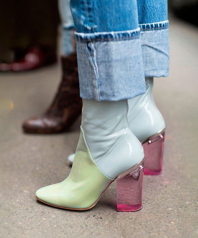 dior transparent high top rubber boots