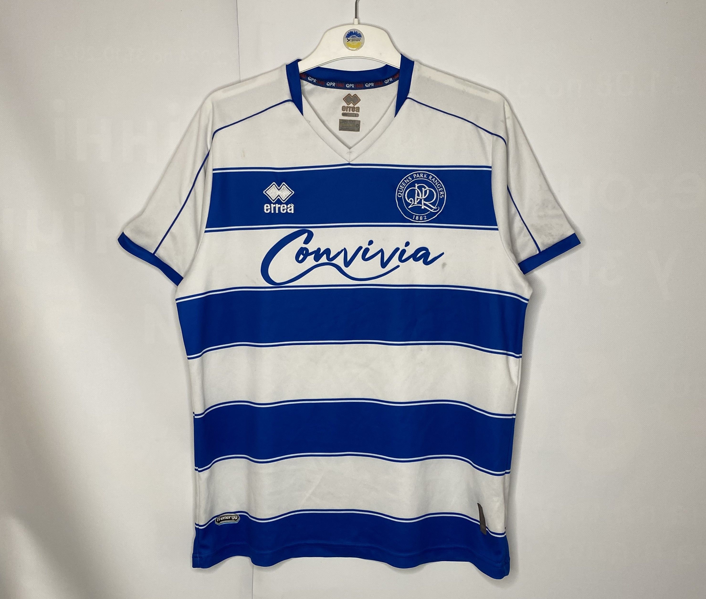 Errea × UEFA QUEENS PARK RANGERS 2023 HOME FOOTBALL SHIRT SOCCER JERSEY Size US L / EU 52-54 / 3 - 1 Thumbnail