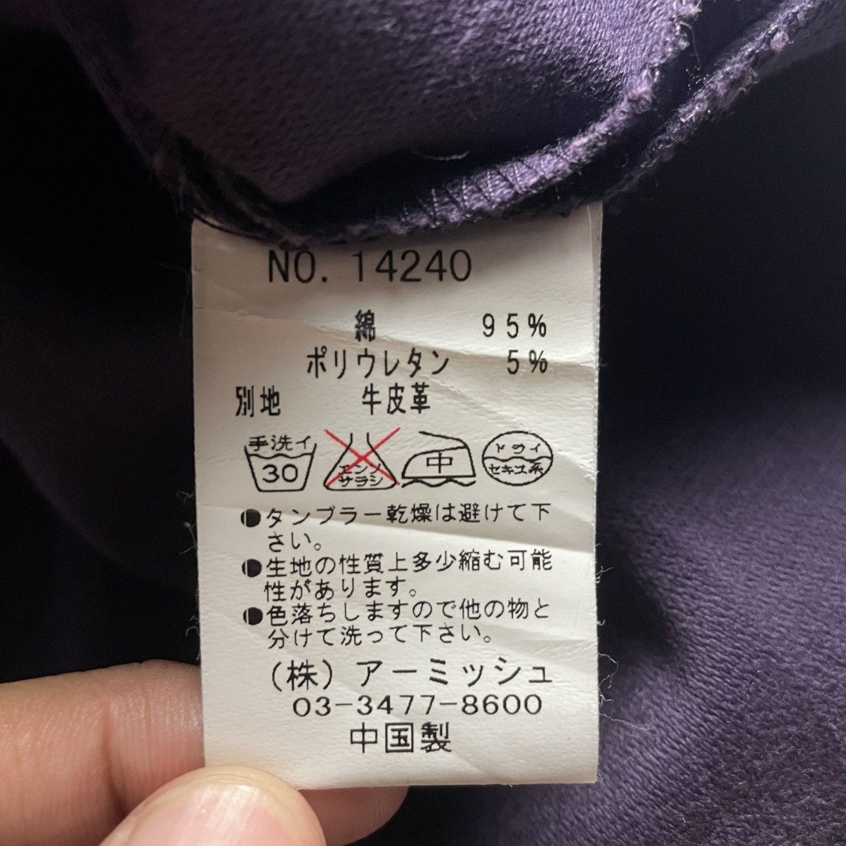 If Six Was Nine × Japanese Brand × Le Grande Bleu (L.G.B.) 🇯🇵 ALGONQUINS PUNK COW HIDE LEATHER COLLAR / PATCH JACKET Size S / US 4 / IT 40 - 17 Thumbnail