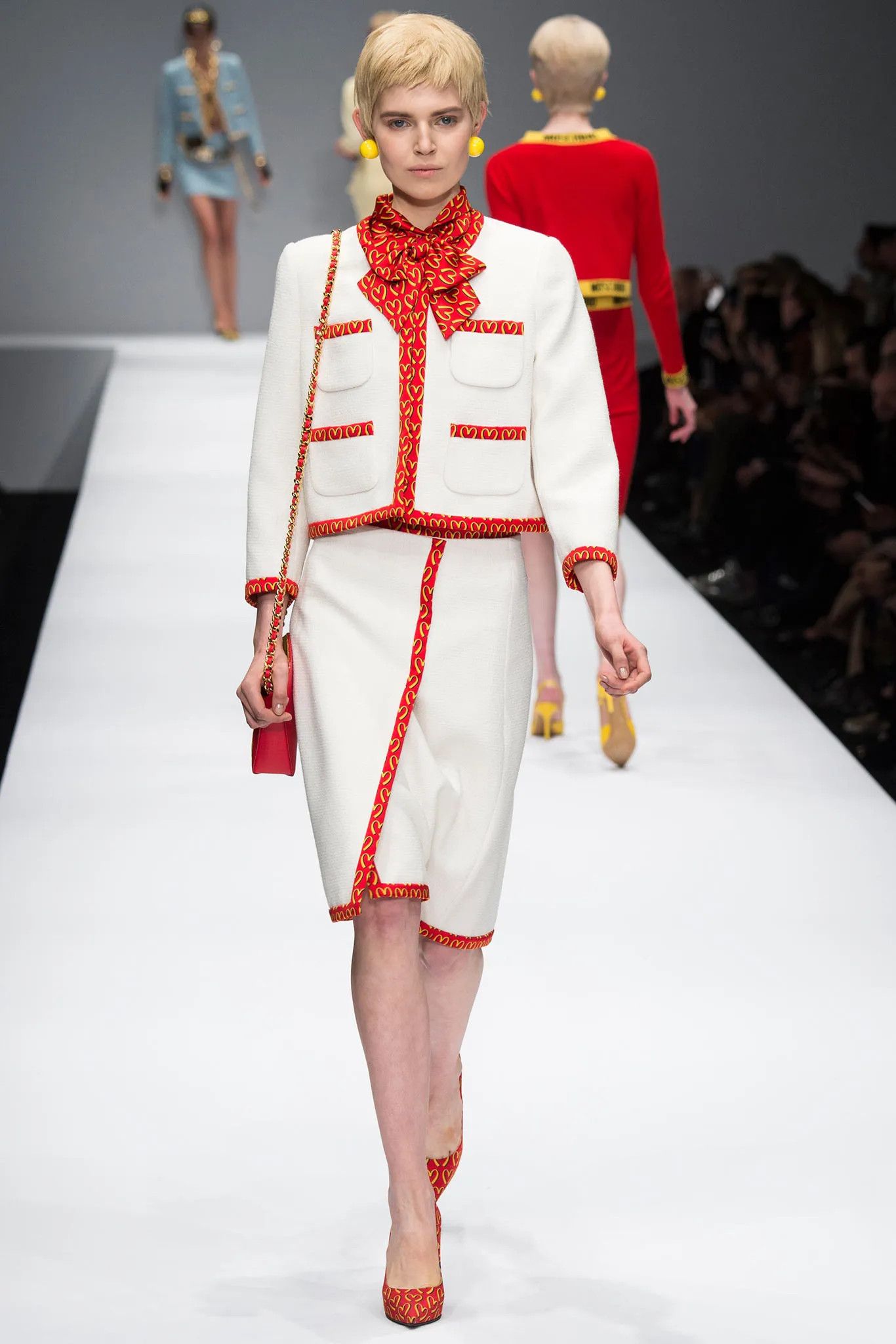 Moschino Moschino Autumn Winter 2014 McDonalds Tweed Jacket Size S / US 4 / IT 40 - 10 Thumbnail
