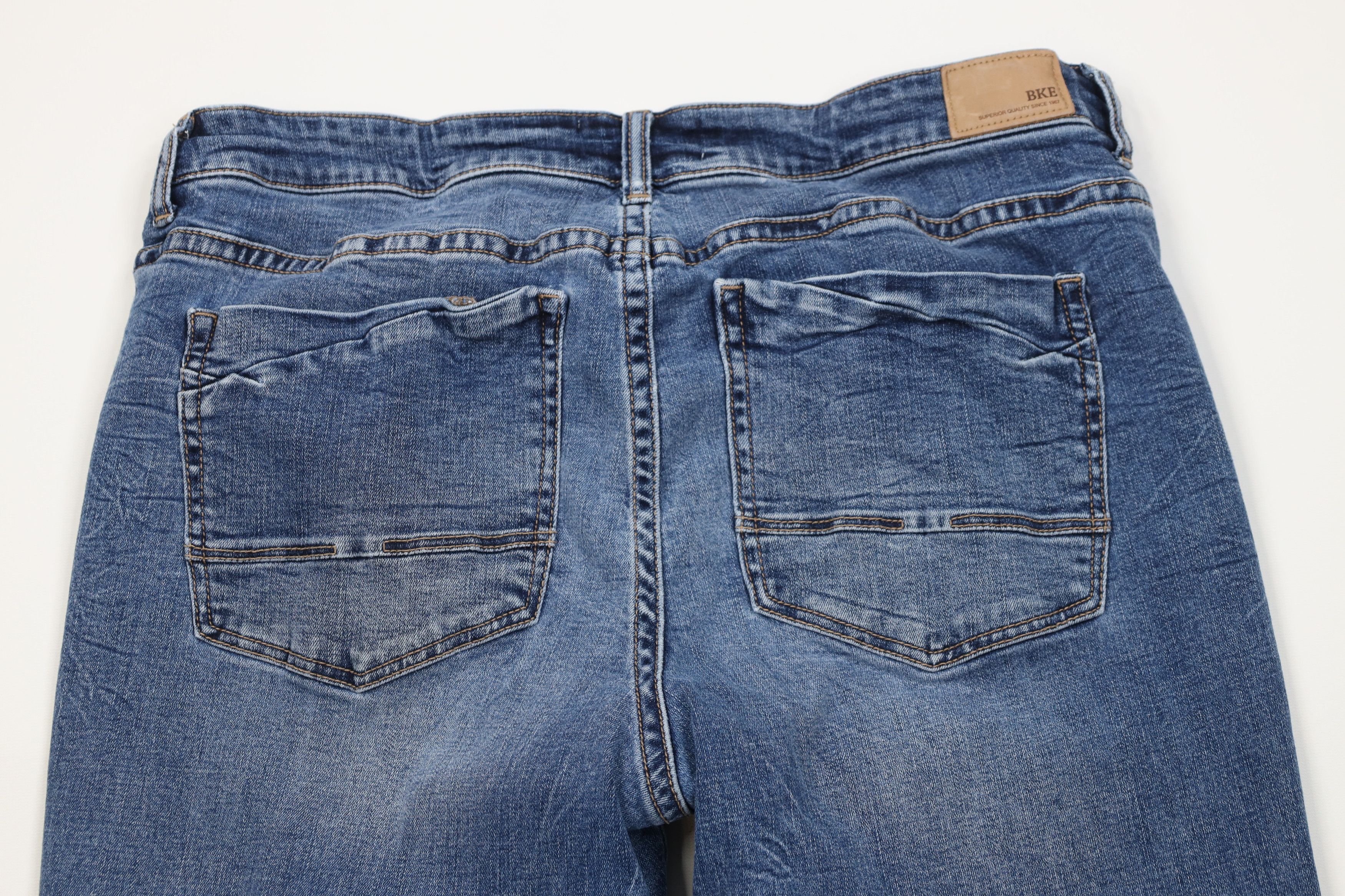 Vintage Buckle BKE Thick Stitch Payton Universal Fit Mid Rise Jeans Size 34" / US 12 / IT 48 - 10 Thumbnail