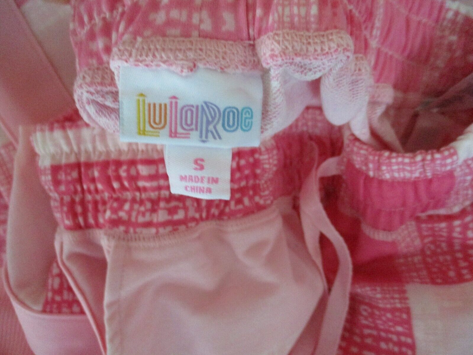 Other LuLaroe NWOT Jax Small Pink Plaid Joggers Sweatpants Size 28" / US 6 / IT 42 - 7 Thumbnail