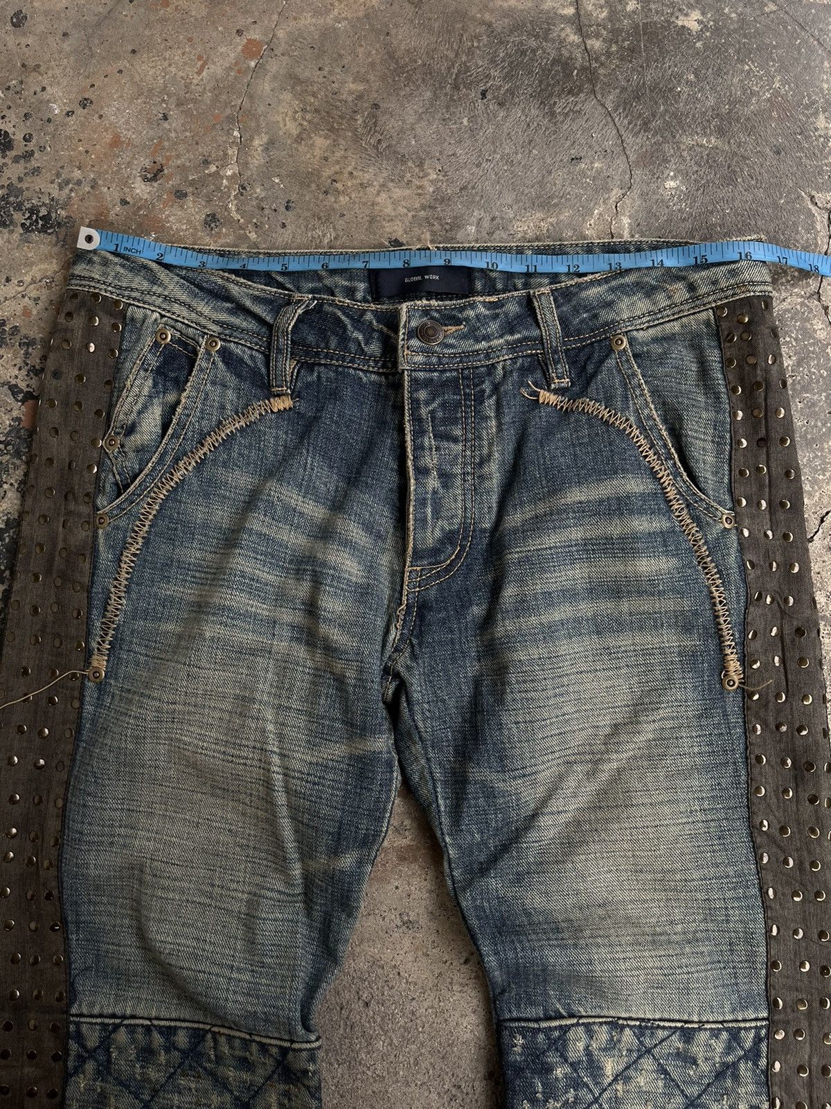 Isamu Katayama Backlash JAPANESE FLARE ZIPPER BOOT CUT DENIM PANTS PUNK STYLE GOTHIC Size US 32 / EU 48 - 15 Thumbnail