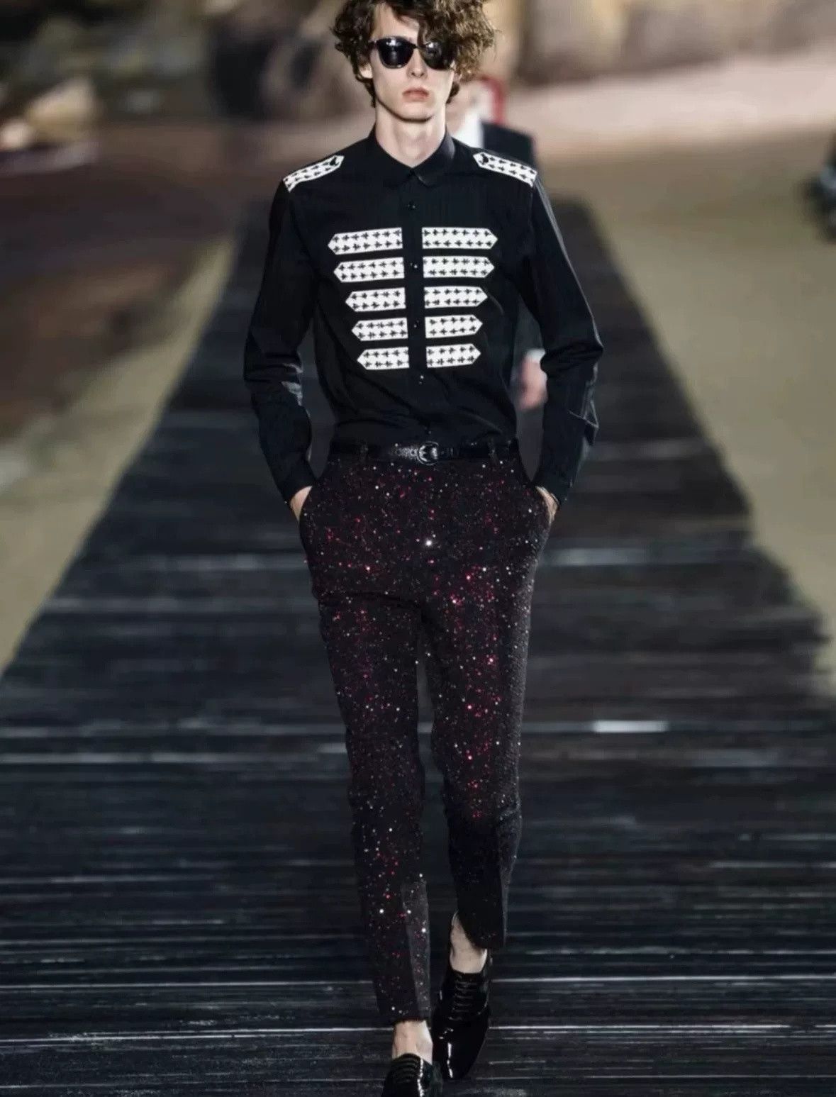 Saint Laurent Paris Saint Laurent Court Style Black Shirt Size US M / EU 48-50 / 2 - 6 Thumbnail