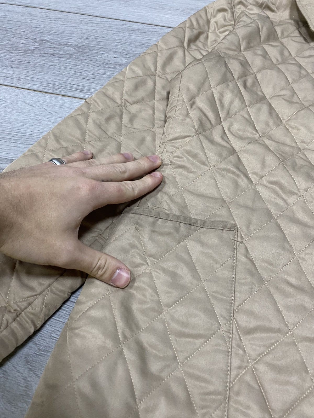 Burberry Burberry vintage quilted blue check navy jacket buttons Size US S / EU 44-46 / 1 - 8 Thumbnail
