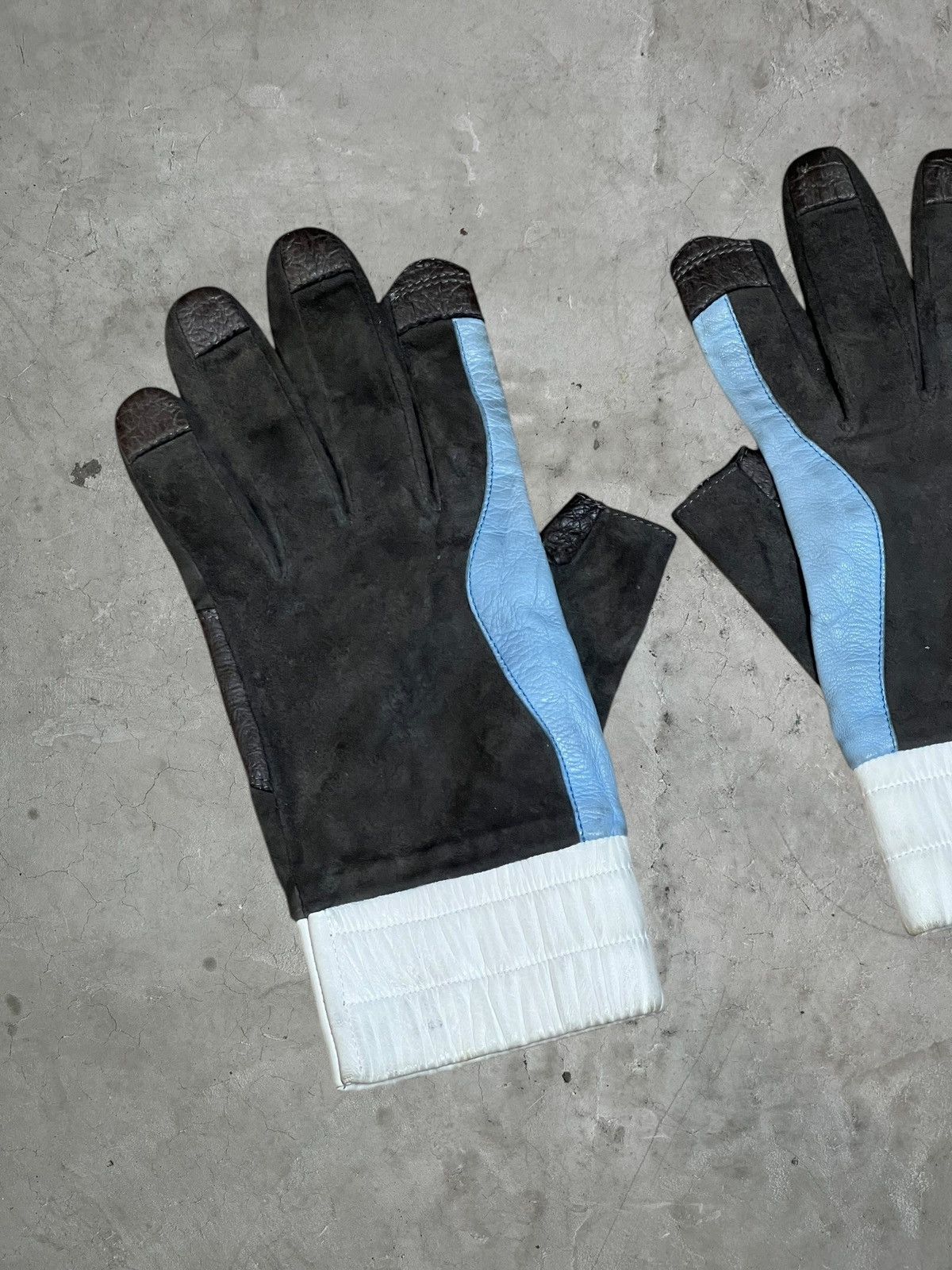 Rick Owens Rick Owens Leather Racing Gloves Size ONE SIZE - 2 Thumbnail