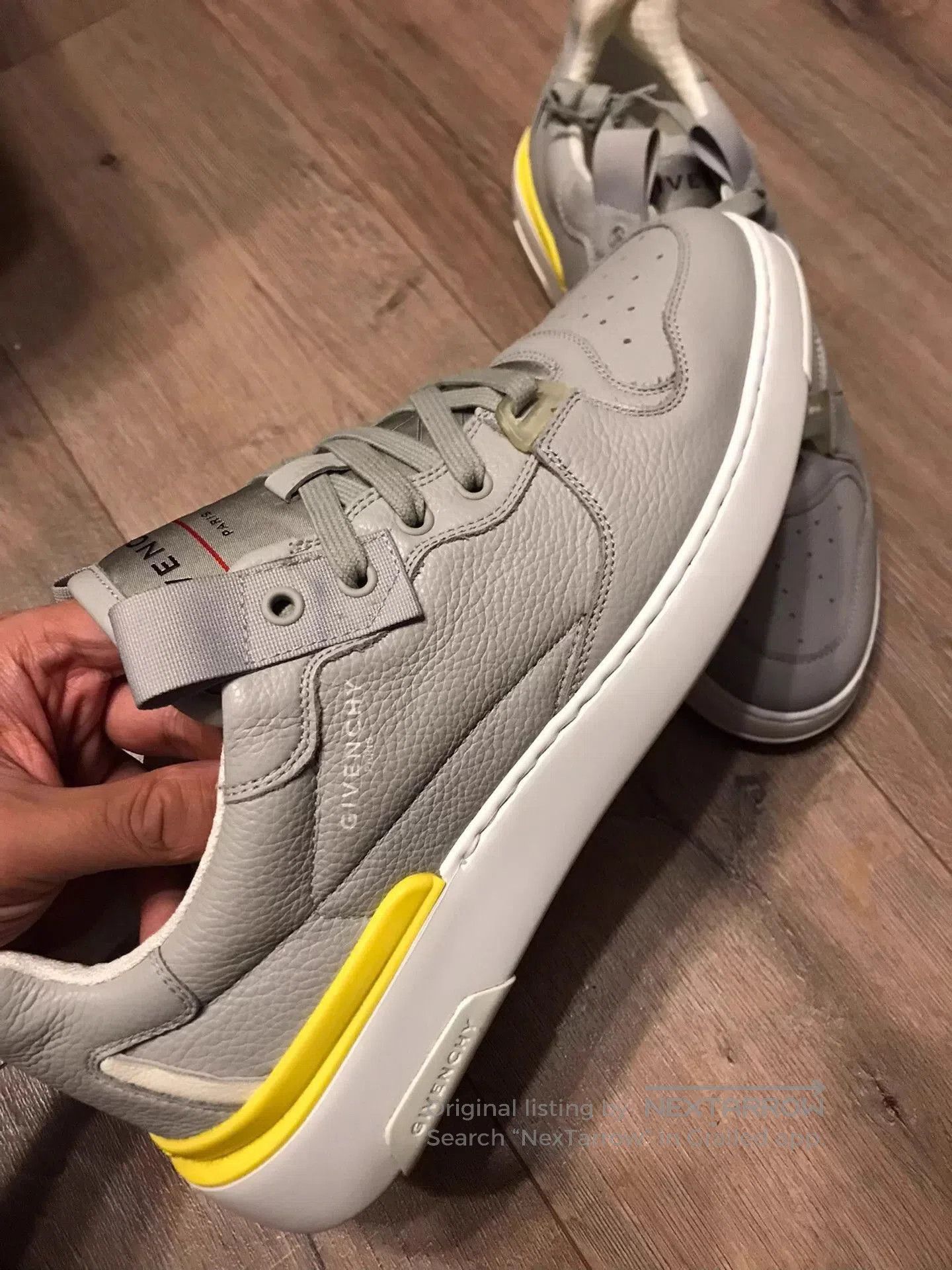 Givenchy Gray Leather Sneakers Size 11. Size US 11 / EU 44 - 4 Thumbnail
