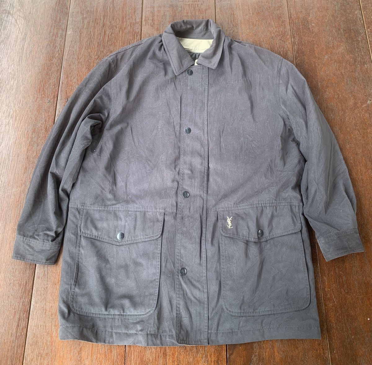 Designer × Vintage × Yves Saint Laurent Vintage YSL quilted inner vest jacket Size US L / EU 52-54 / 3 - 2 Thumbnail