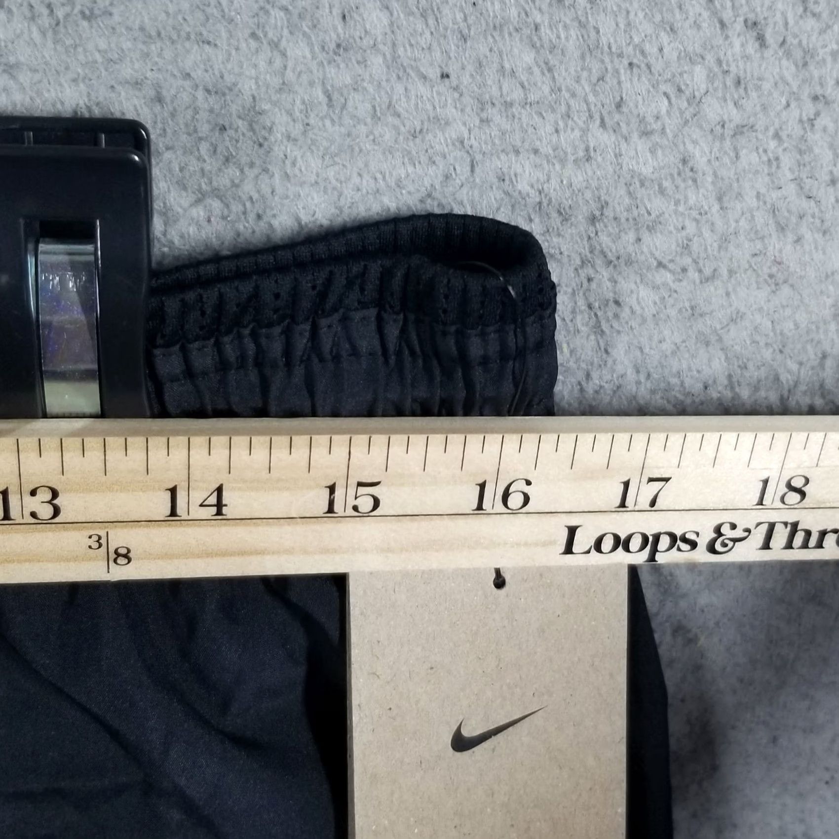 Nike Nike Dri-FIT Swoosh Running Shorts Womens L Black Moisture Wicking Athletic Lined 3 in Inseam Size 36" / US 14 / IT 50 - 5 Thumbnail