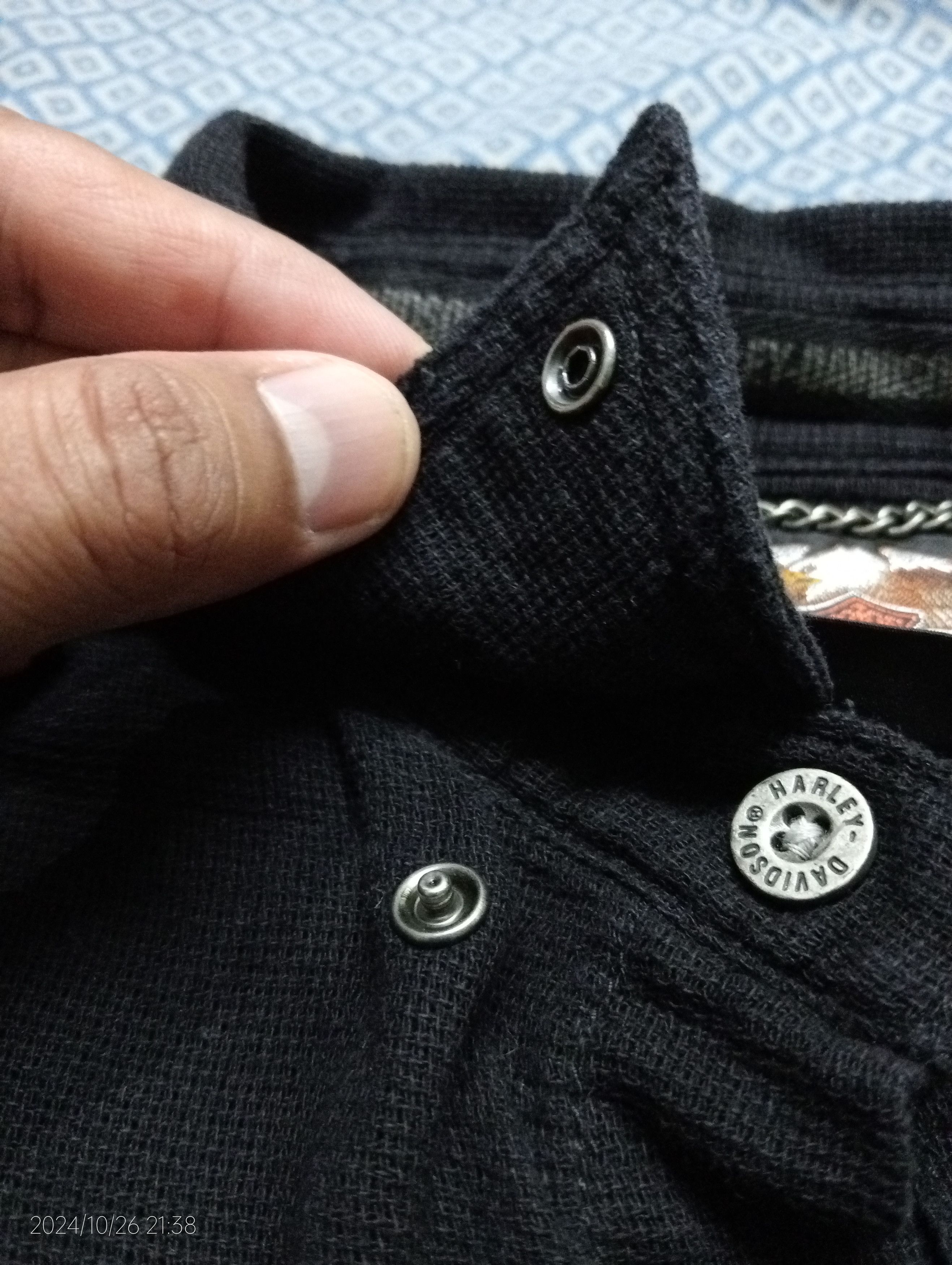 Harley Davidson VTG Harley-Davidson Embroidery Button Up Long Sleeve Shirt Size US XL / EU 56 / 4 - 6 Thumbnail
