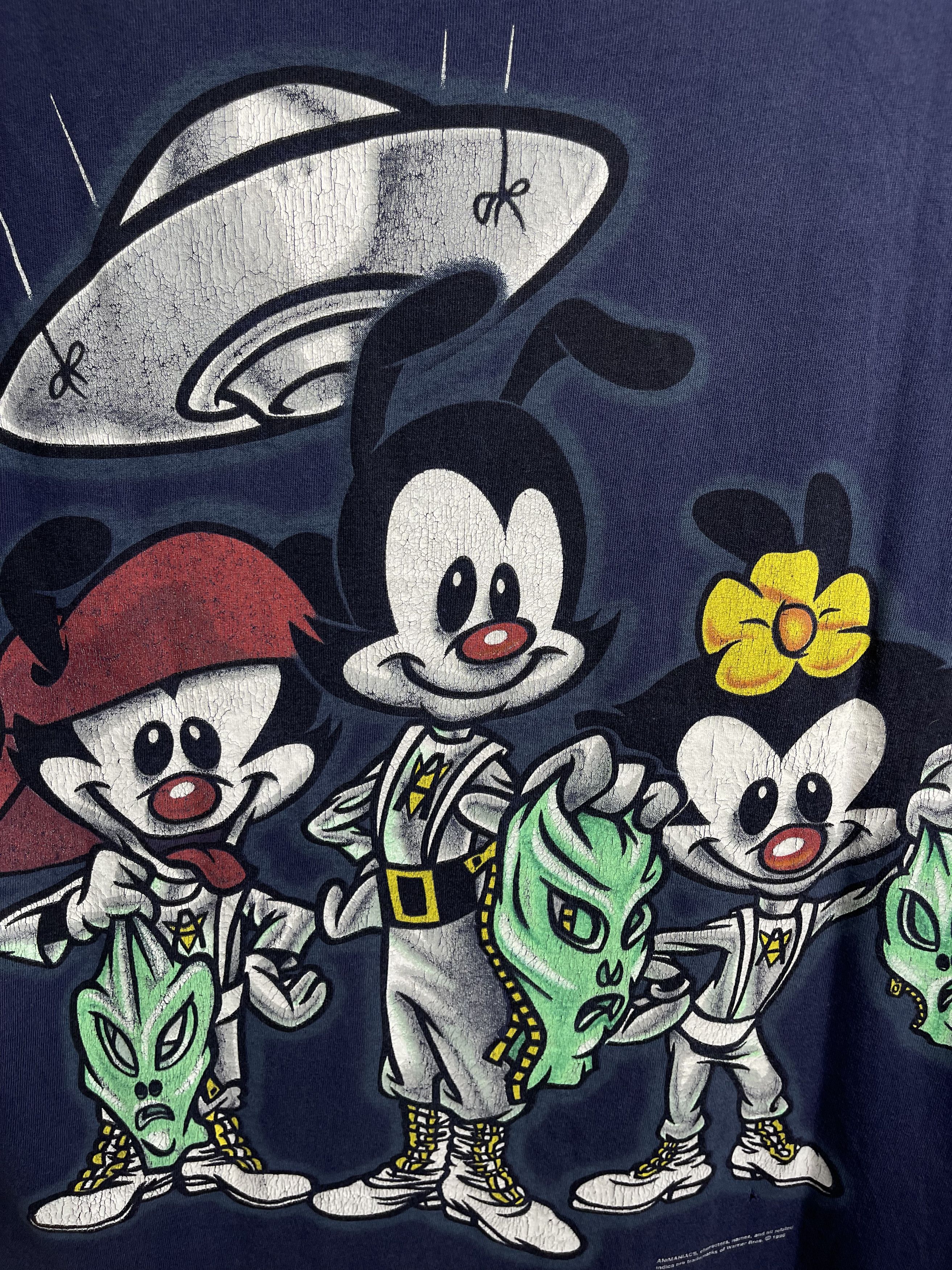 Cartoon Network × Vintage × Warner Bros Vintage 1996 Animaniacs Warner Bros Alien Encounter Tee L Size US L / EU 52-54 / 3 - 7 Thumbnail
