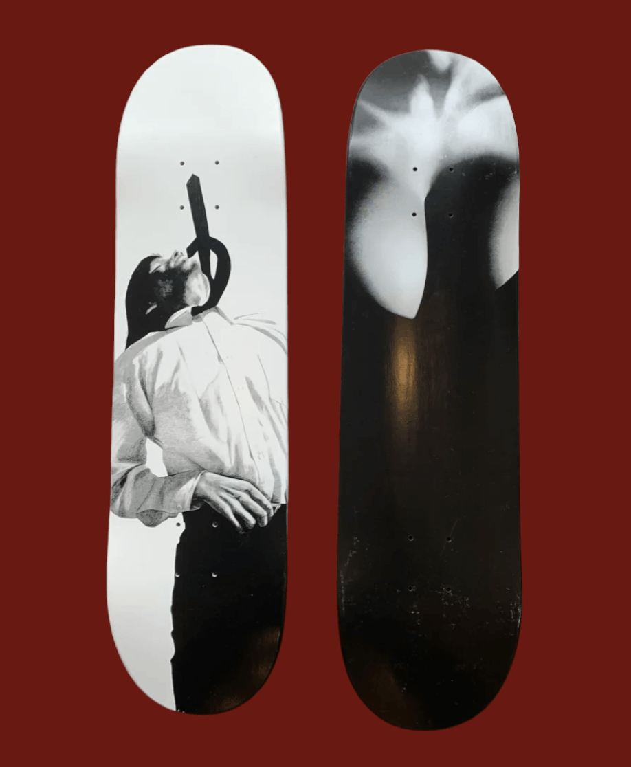 image of Supreme X Robert Longo S/s 2011 Skateboard Decks (2/3) in Black/White, Men's