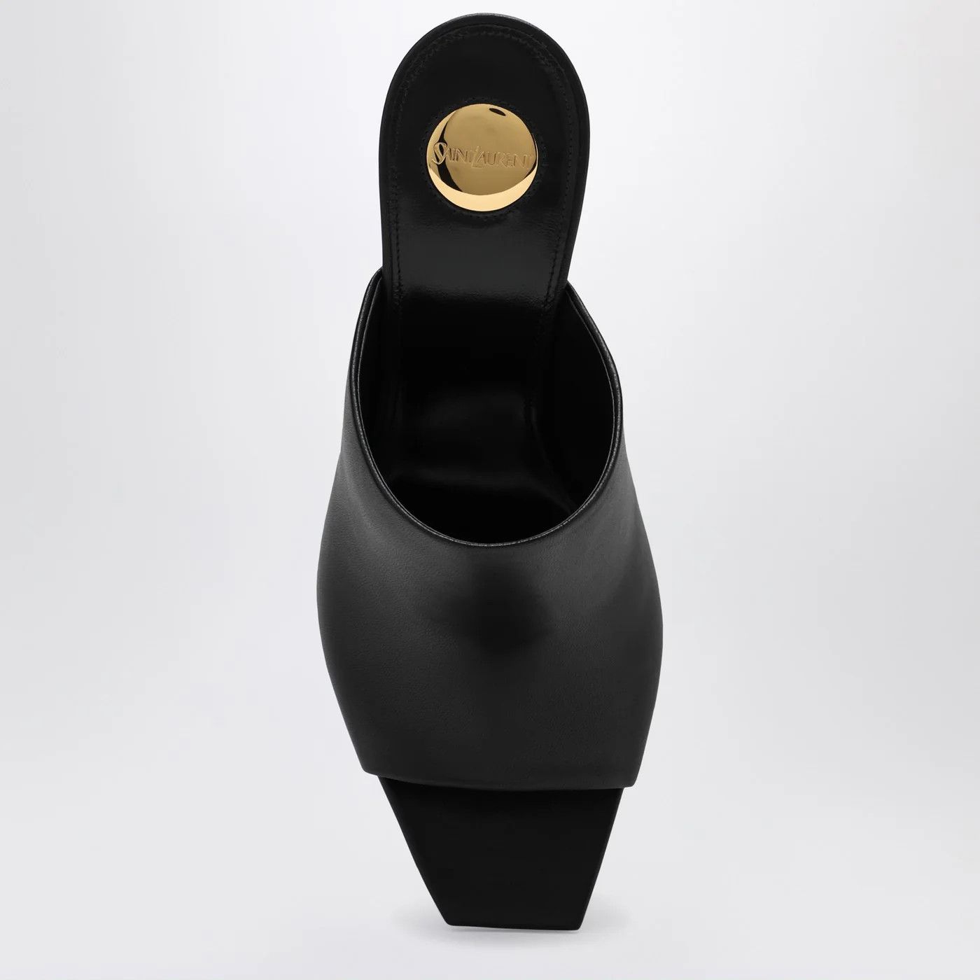 Saint Laurent Paris o1d2blof0526 Leather Mules in Black Size US 10 / IT 40 - 3 Thumbnail