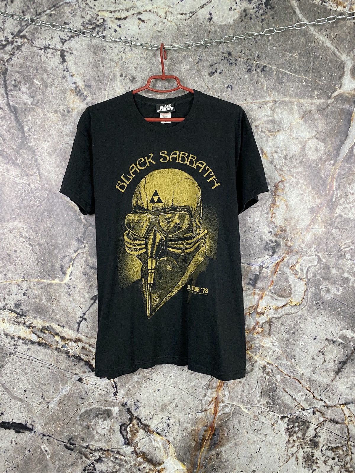Black Sabbath Men’s Black Sabbath U.S. Tour 78 T-Shirt Rock Band Size XL Size US XL / EU 56 / 4 - 1 Thumbnail