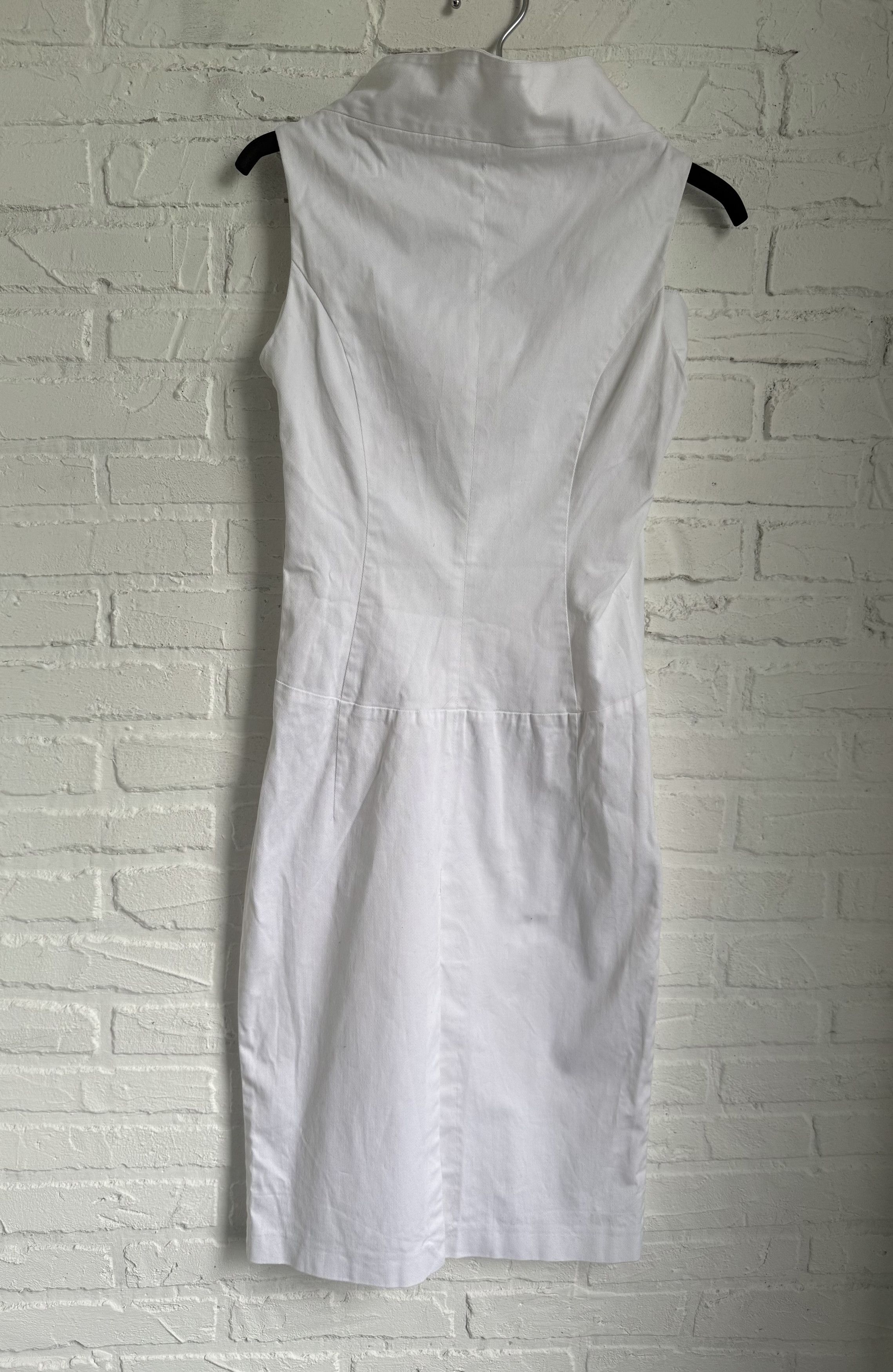 Dolce & Gabbana Vintage D&G Dolce & Gabbana White Fitted Midi Dress Corset Size S / US 4 / IT 40 - 8 Thumbnail