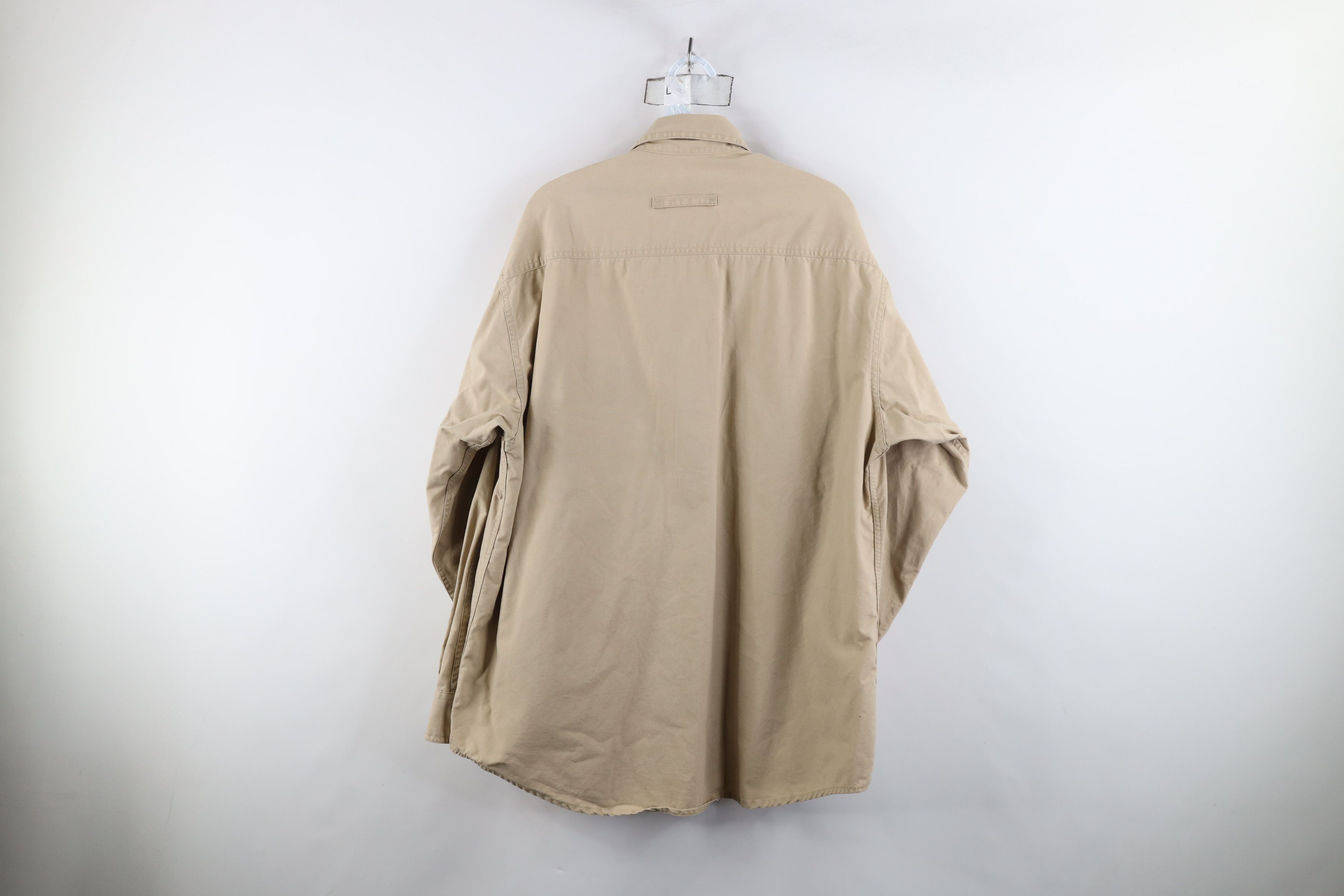 Vintage × Woolrich Woolen Mills Vintage 90s Woolrich Safari Bush Collared Button Shirt Size US L / EU 52-54 / 3 - 11 Thumbnail