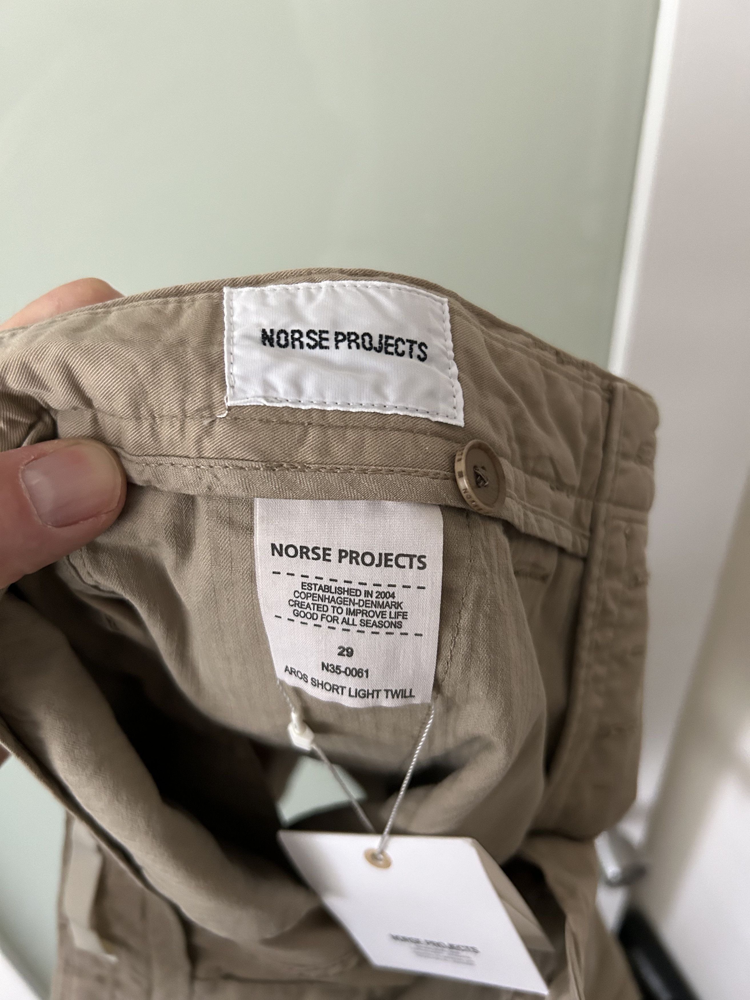 Norse Projects Aros Shorts Light Twill Size US 29 - 4 Thumbnail