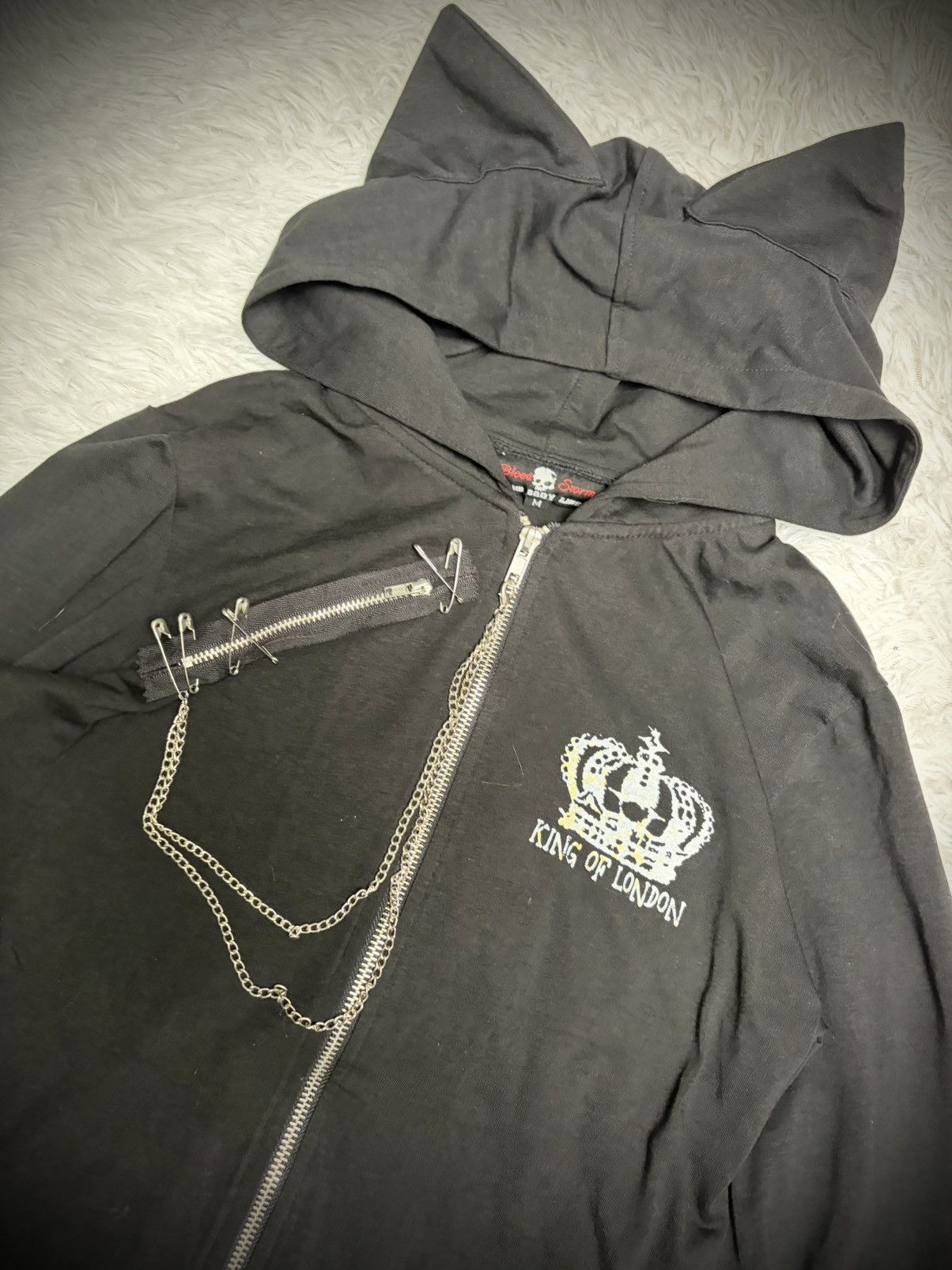 Seditionaries Rare Blood Storm vampire hoodie lace up Size US M / EU 48-50 / 2 - 2 Thumbnail