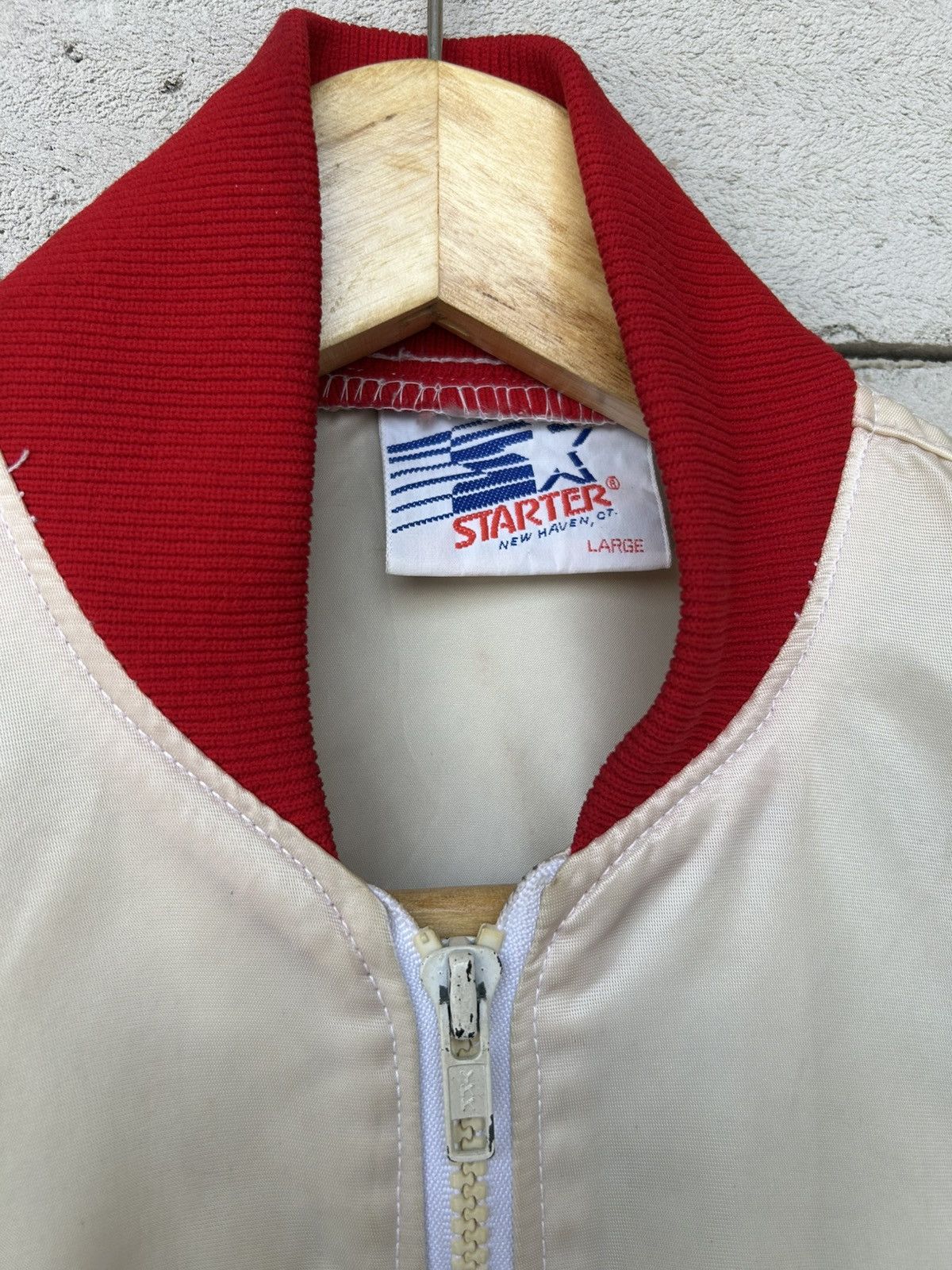 Starter 80’s STARTER Olympic USA Team Nylon Stadium Varsity Jacket Size US L / EU 52-54 / 3 - 6 Thumbnail