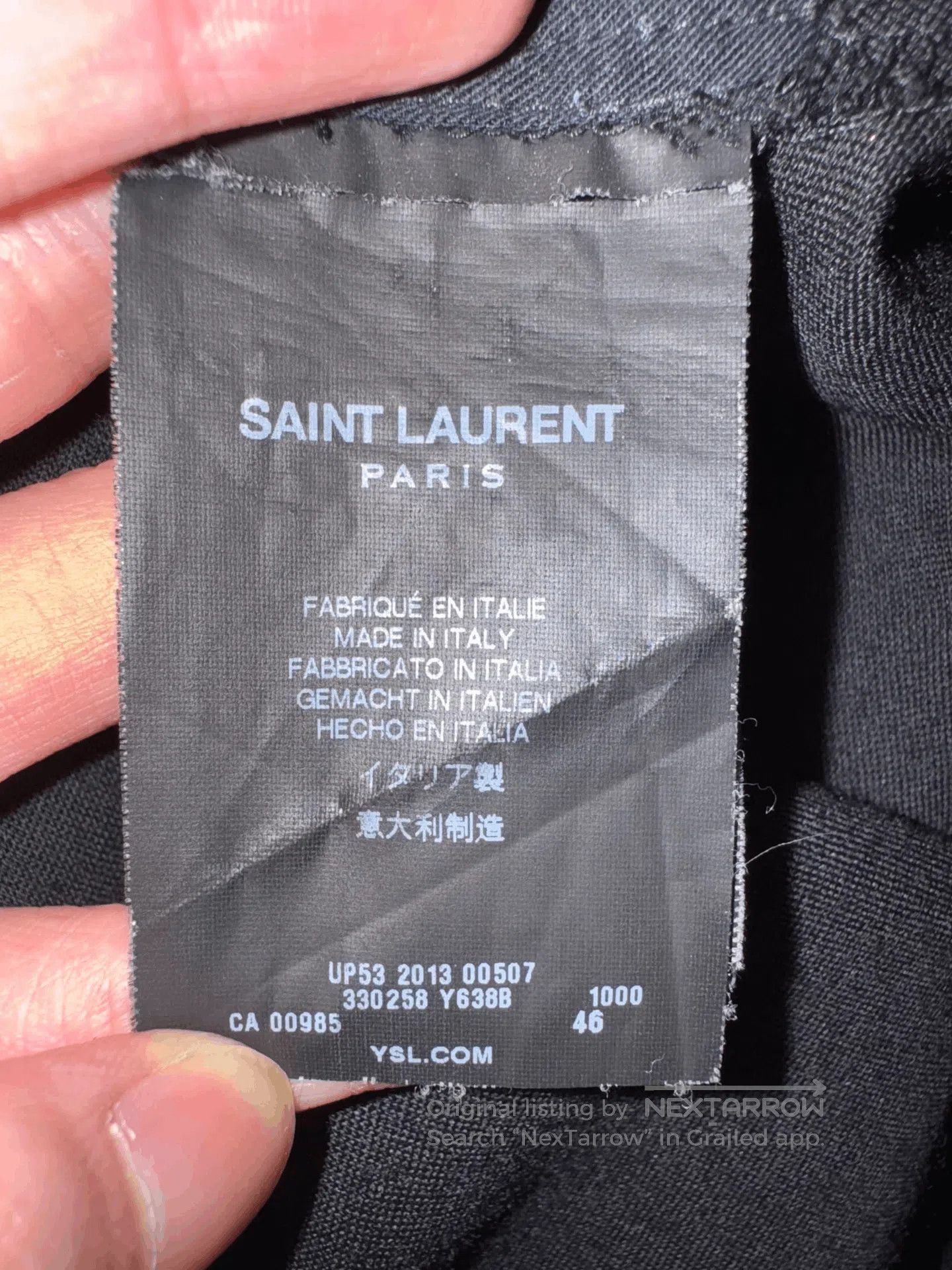 Saint Laurent Paris Saint Laurent Black Satin Smoking Pants. Size US 30 / EU 46 - 7 Thumbnail