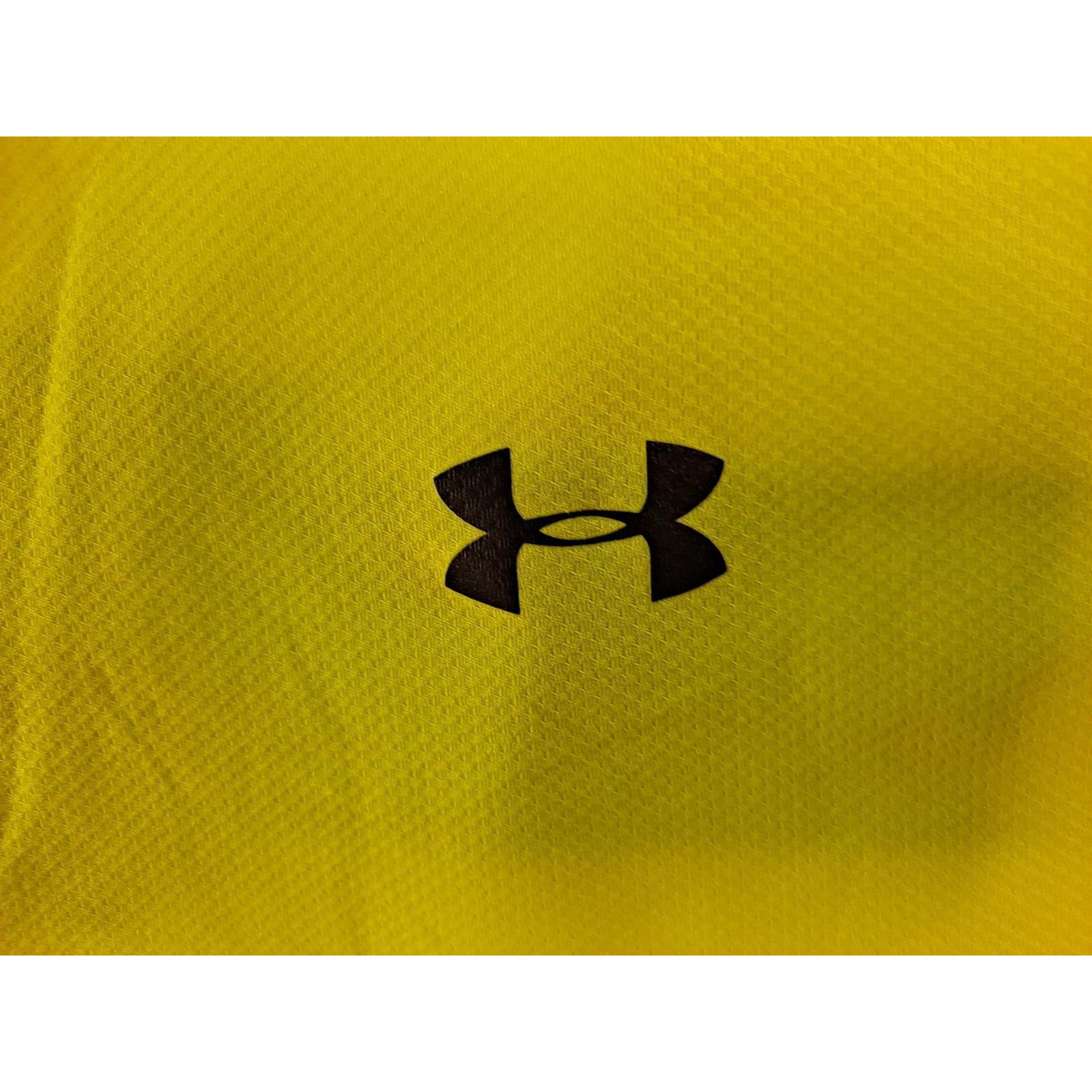 Under Armour Under Armour Yellow Fitted HeatGear Shirt XL Size US XL / EU 56 / 4 - 2 Thumbnail