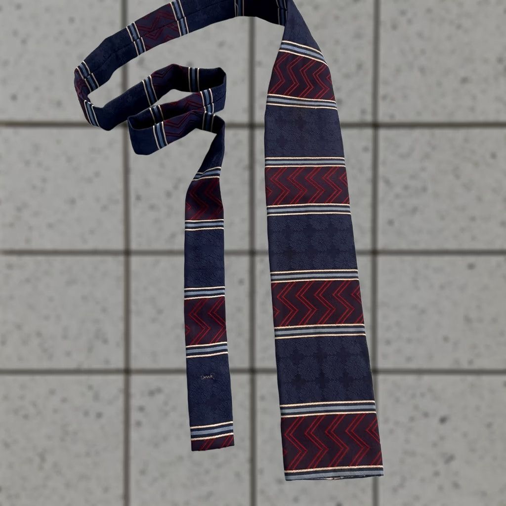 MCM Vtg 60s Ernst Square End NeckTie Union Mod MCM Aztec Patriot Red White Blue 3x54 Capsule Necktie Size ONE SIZE - 1 Thumbnail