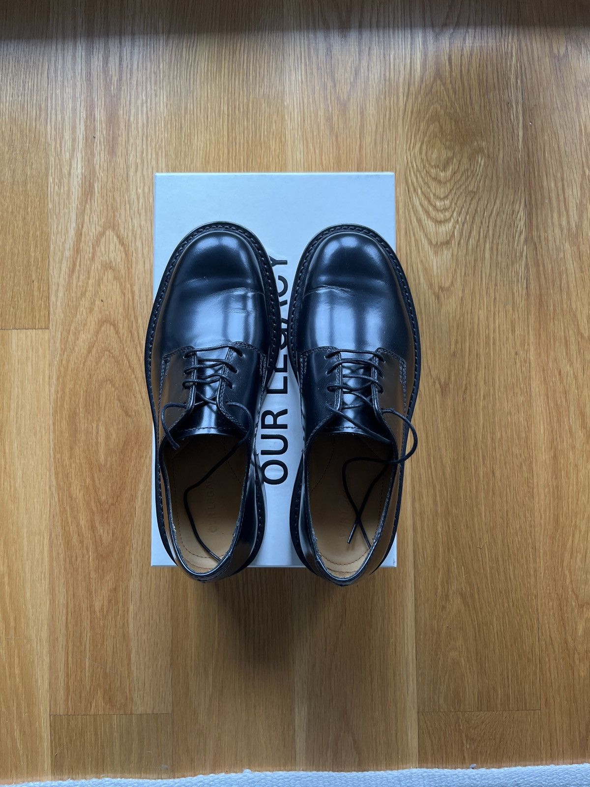 Our Legacy Black Uniform Parade Derbys - Size 40 Size US 7 / EU 40 - 1 Thumbnail
