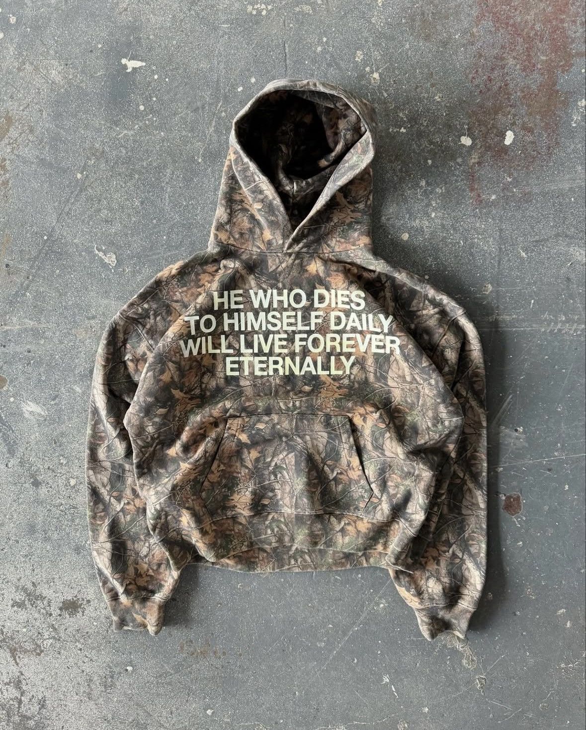 Selah “HE WHO DIES TO HIMSELF” Camo Hoodie