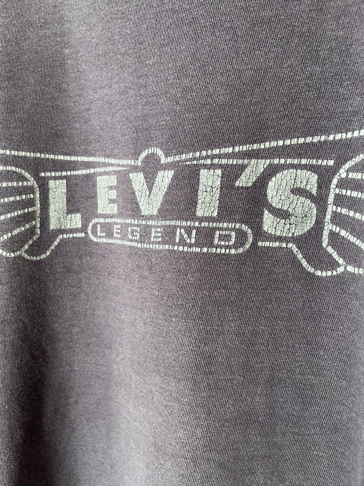 Levi's Vintage Clothing Vintage 80s Levis Legend Faded Gray Single stitch Tee Shirt Size US L / EU 52-54 / 3 - 3 Thumbnail