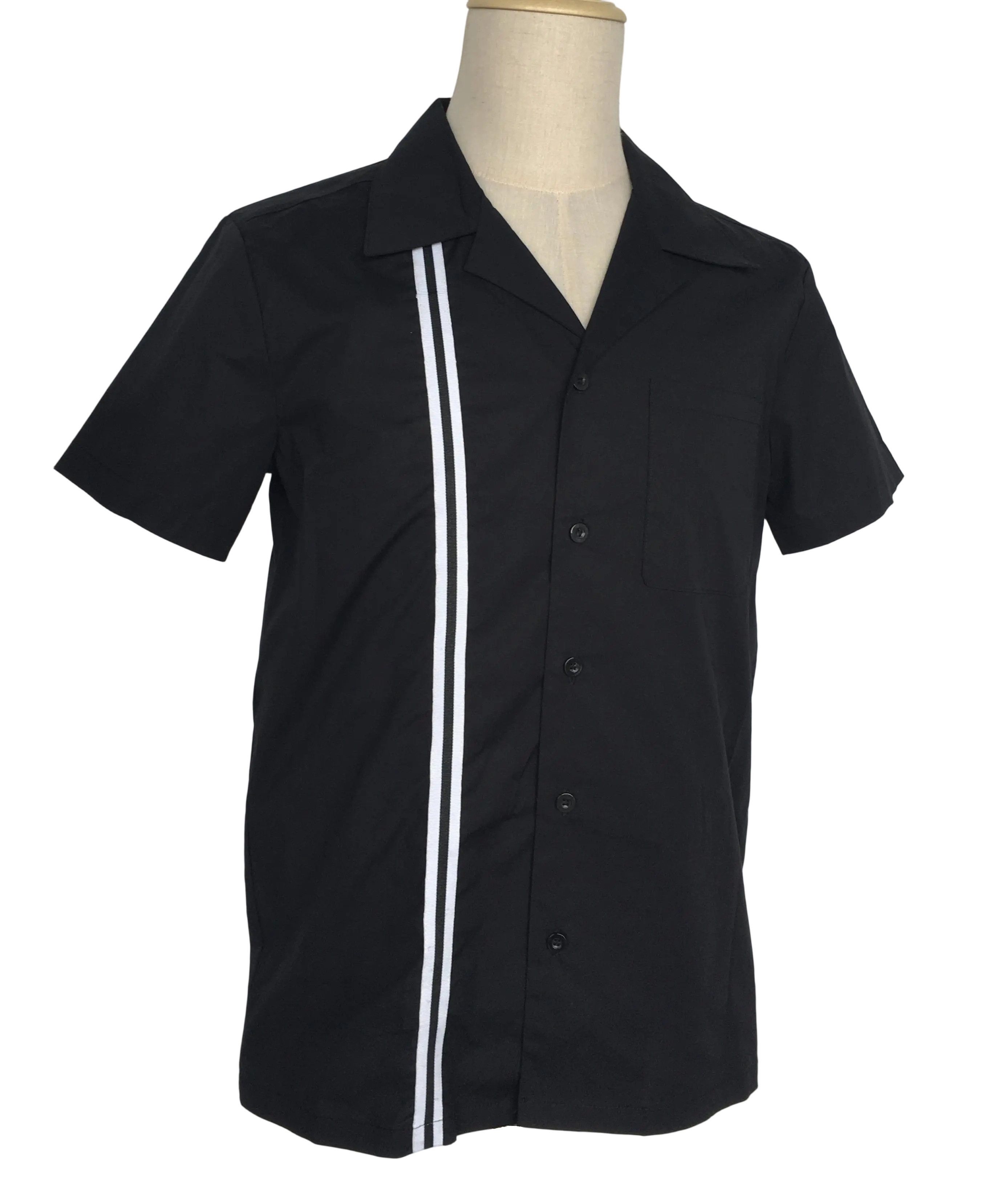 Other Men Shirt With Pocket Black Cotton Short Sleeve Workshirts Size US L / EU 52-54 / 3 - 2 Thumbnail