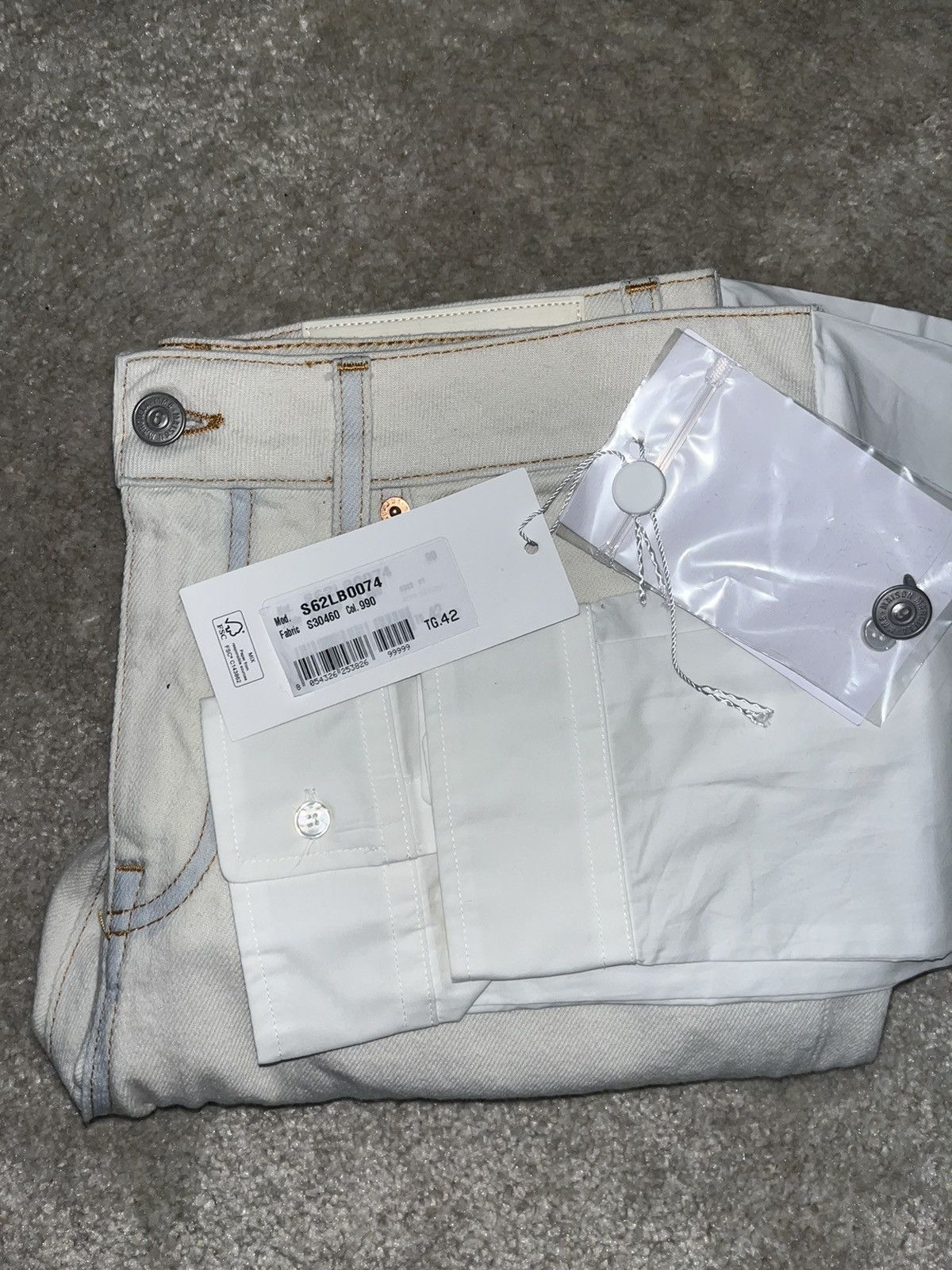 Maison Margiela Jean blanc/crème MM6 Size 28" / US 6 / IT 42 - 11 Thumbnail