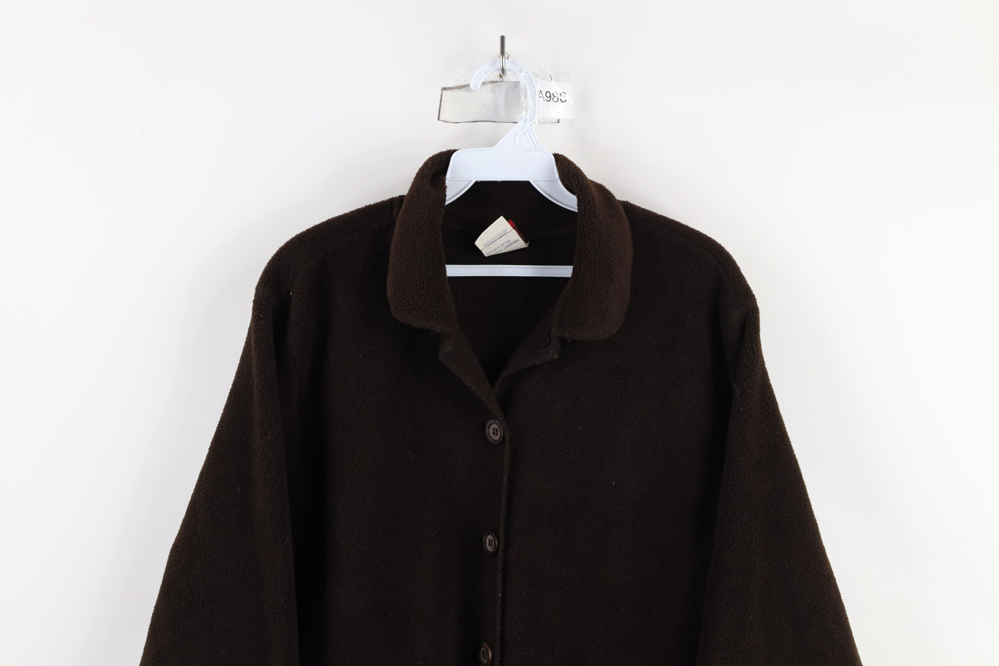 Vintage Vintage 90s Streetwear Fleece Button Cardigan Sweater Jacket Size L / US 10 / IT 46 - 2 Thumbnail