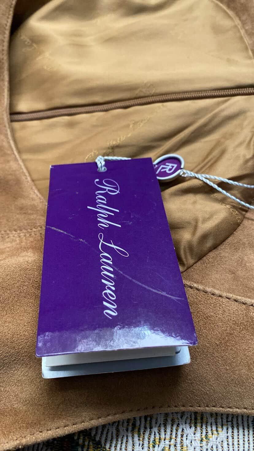 Ralph Lauren Purple Label Ralph Lauren Purple Label Suede Leather Dress Brown (NWT) Size S / US 4 / IT 40 - 8 Thumbnail