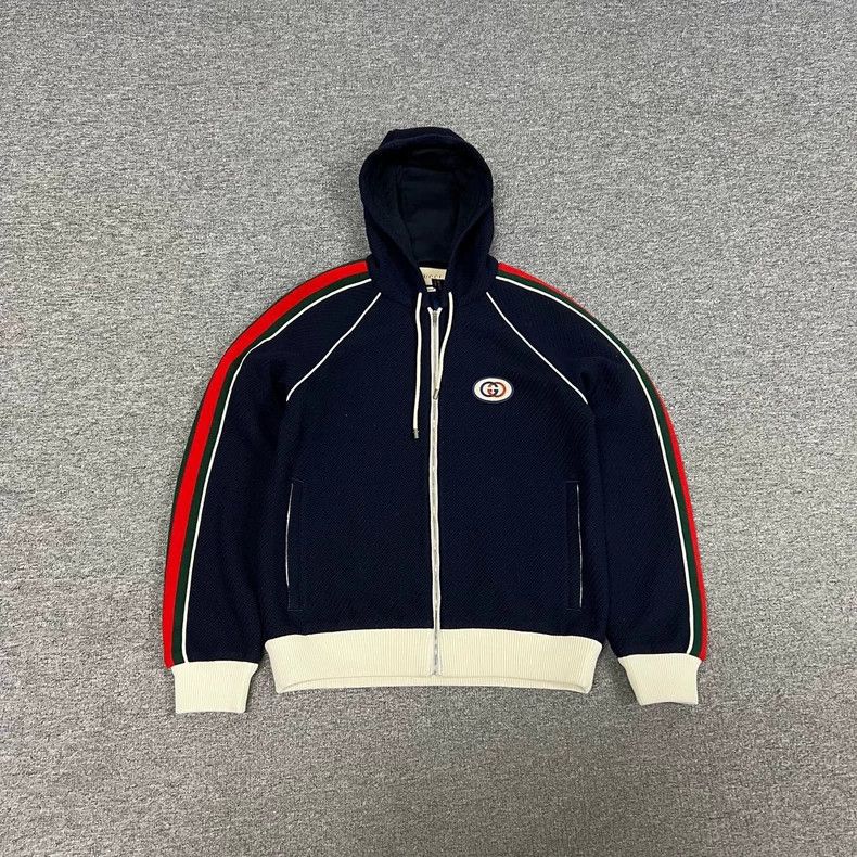Gucci Gucci Hooded Jacket with Red Green Stripes Size US XS / EU 42 / 0 - 1 Thumbnail