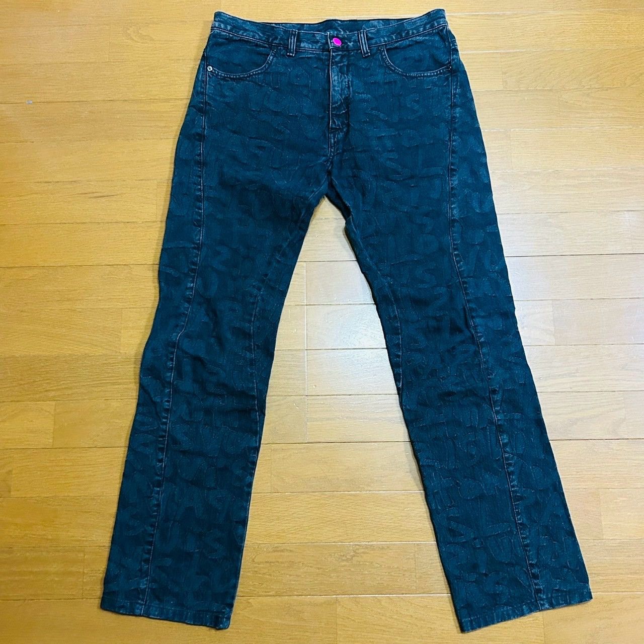 Louis Vuitton × Marc Jacobs Louis Vuitton 2008FW Stephen Sprouse Graffiti Denim Jeans Size US 40 / EU 56 - 1 Thumbnail