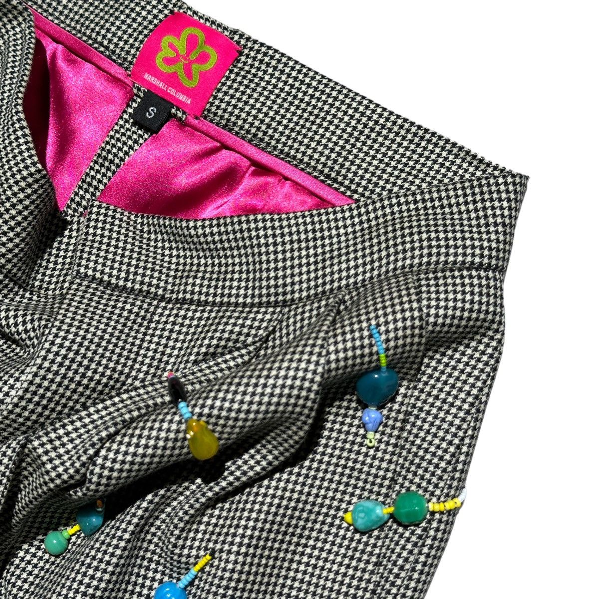 Marshall Columbia $2,200 hand beaded houndstooth trouser Size US 29 - 4 Thumbnail