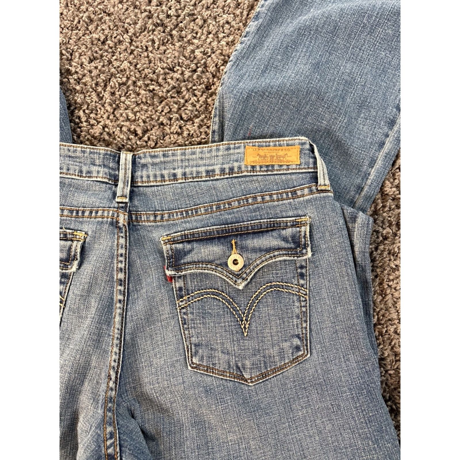 Levi's VINTAGE Levi’s 545 Low Rise Stretch Womens Jeans 34x31 Bootcut Light Wash Size 24" / US 00 / IT 34 - 7 Thumbnail