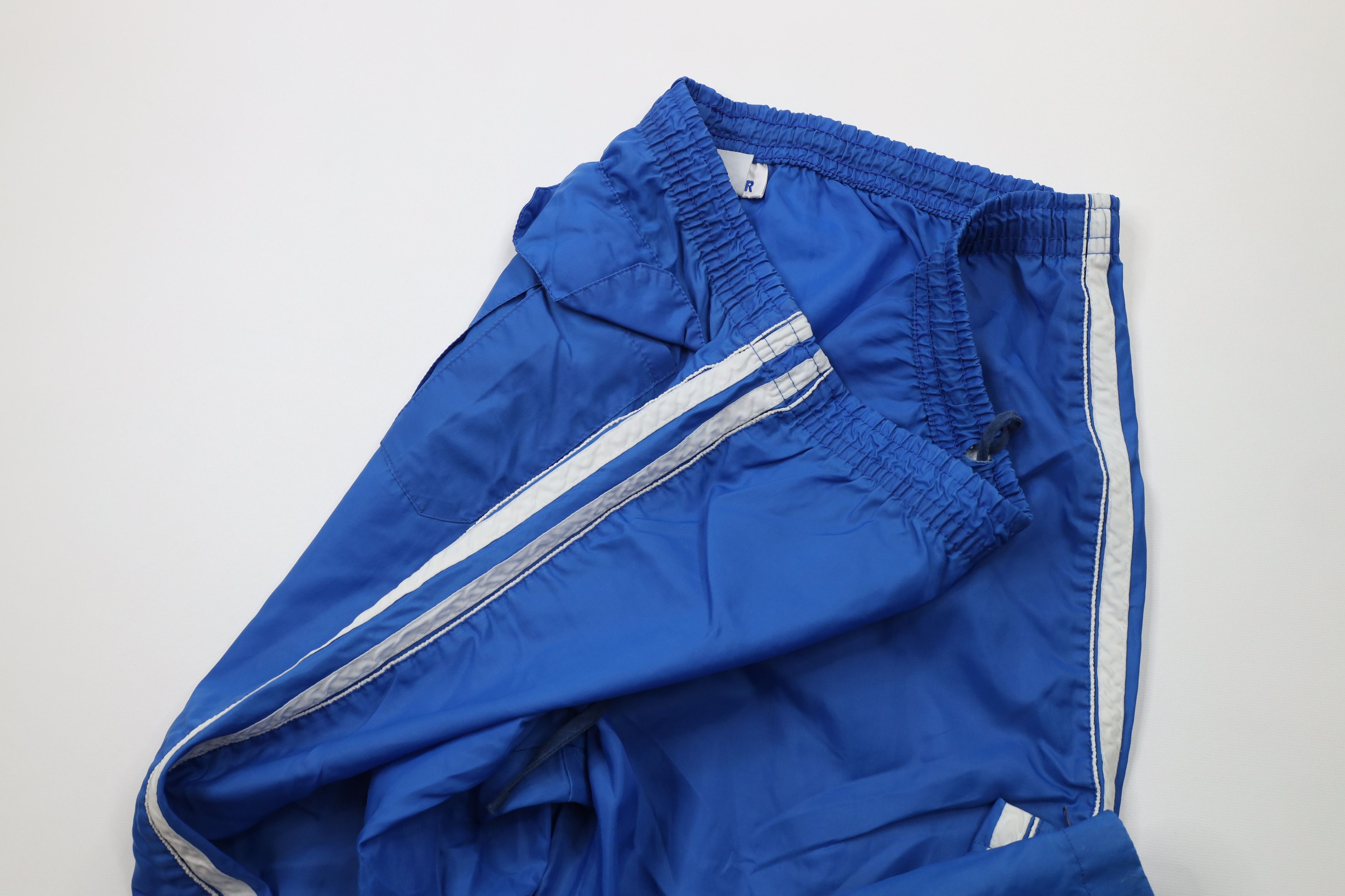 Asics × Vintage Vintage 80s Asics Tiger Windbreaker Pants Royal Blue Size US 36 / EU 52 - 6 Thumbnail