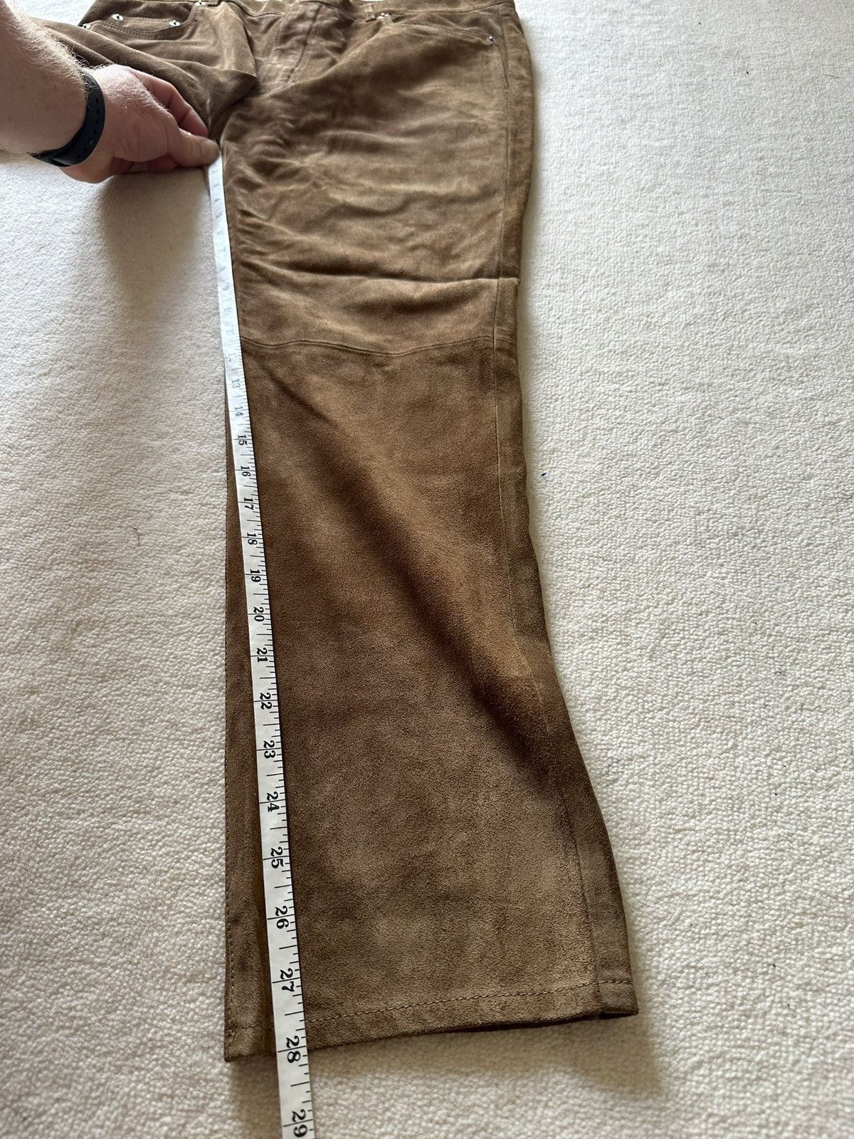 Saint Laurent Paris SS20 $3k+ 🤑 Saint Laurent suede leather pants trousers Size US 36 / EU 52 - 13 Thumbnail