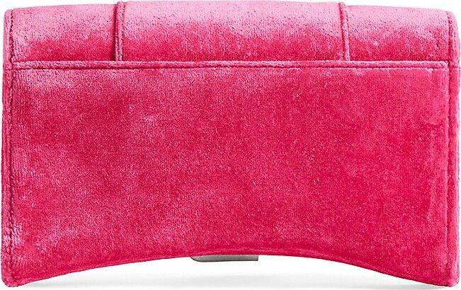 Balenciaga o1s1rm1124 Size: OS / Hourglass Wallet On Chain Velvet Size ONE SIZE - 6 Thumbnail