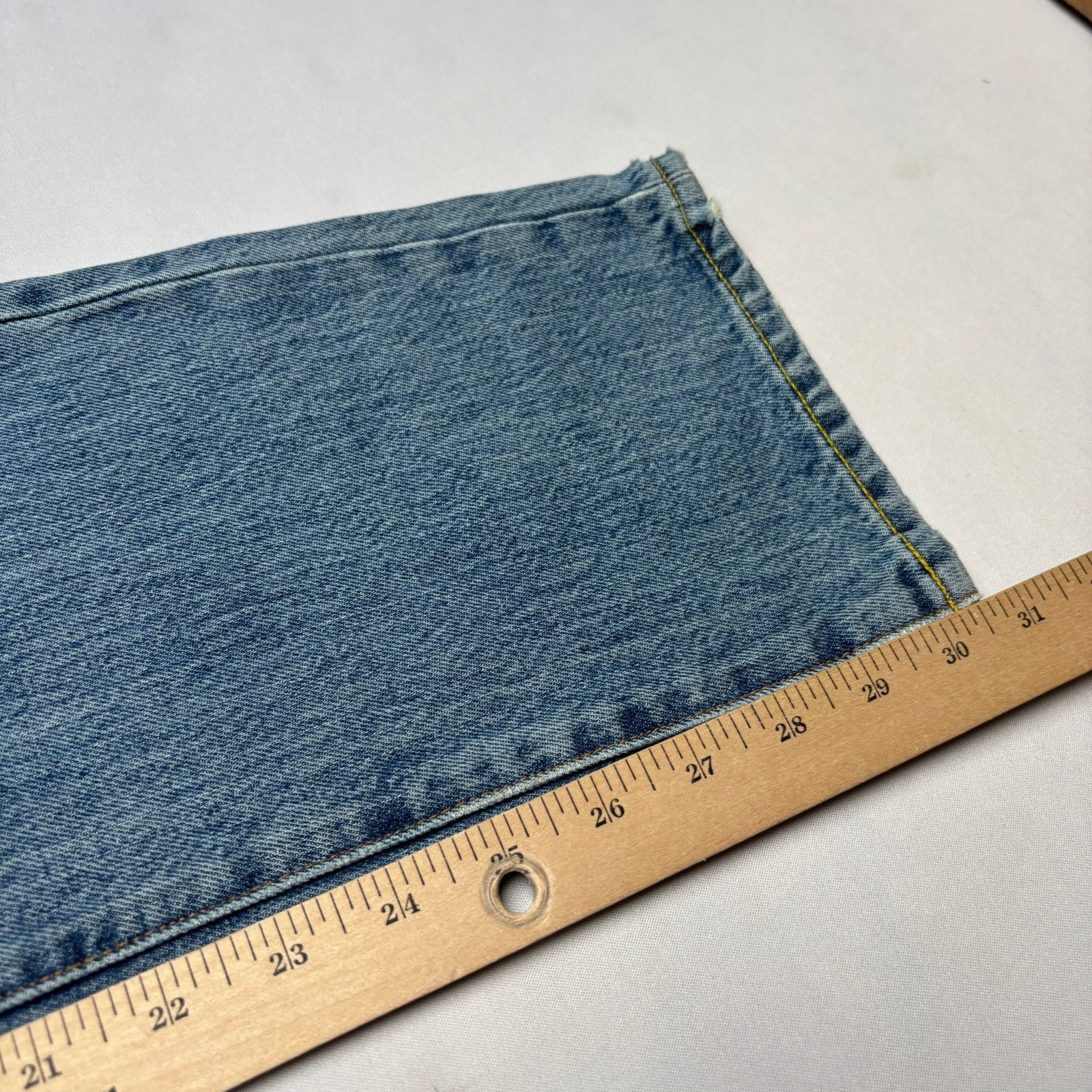 Sid Mashburn $185 Sid Mashburn Light Wash Denim 36x30 Slim Straight Jeans Size US 36 / EU 52 - 9 Thumbnail