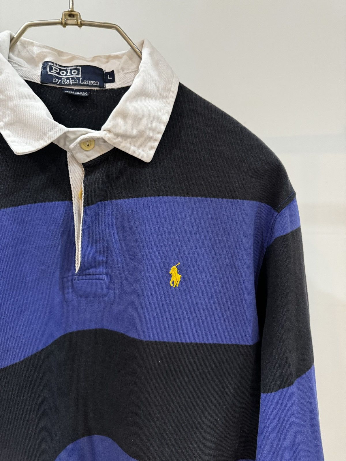 Polo Ralph Lauren Vintage Iconic Stripes Rugby Size US L / EU 52-54 / 3 - 1 Thumbnail