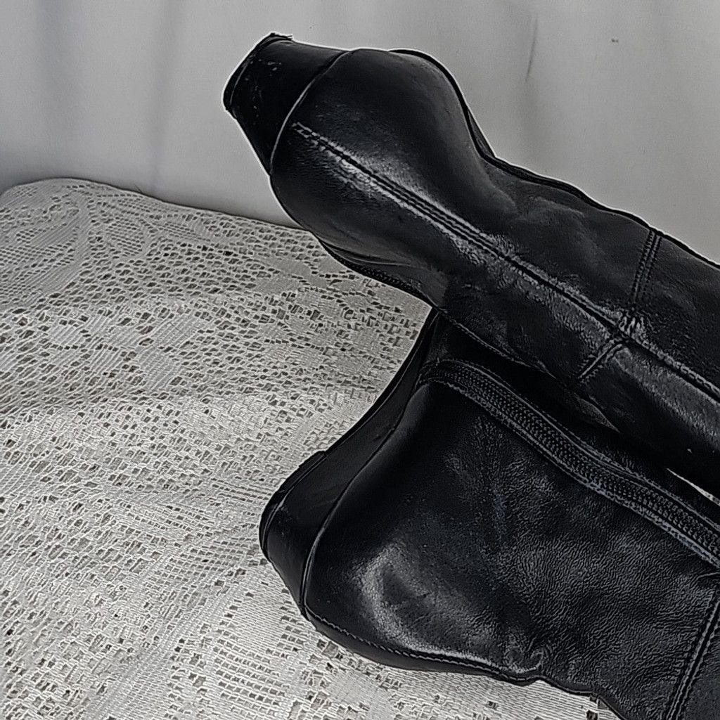 AGL AGL Attilio Giusti black leather knee high riding boots 6.5 Size US 6.5 / IT 36.5 - 6 Thumbnail