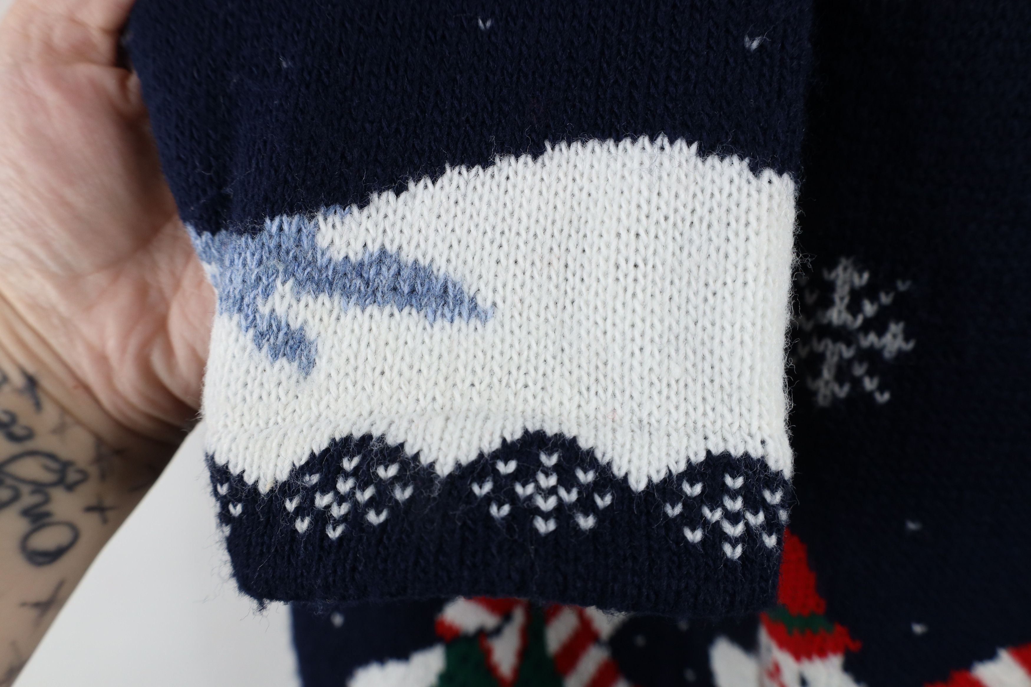 Vintage Vintage 90s Streetwear Christmas Snowman Knit Tunic Sweater Size L / US 10 / IT 46 - 6 Thumbnail