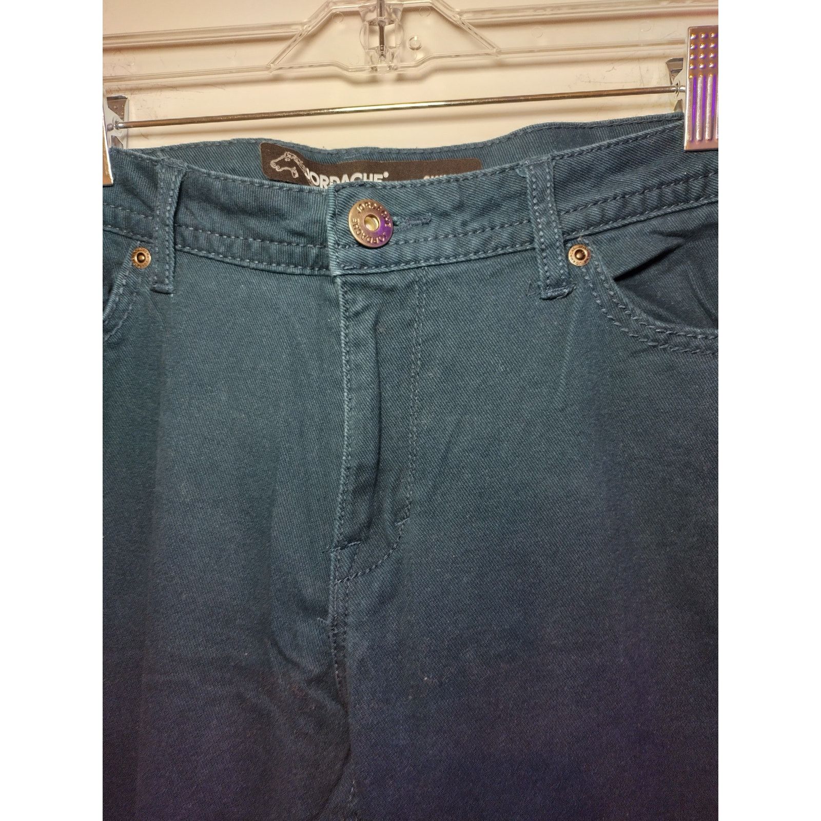Jordache Jordache Women Skinny Leg Pants Front Zipper Blue Size 14 Size 36" / US 14 / IT 50 - 4 Thumbnail