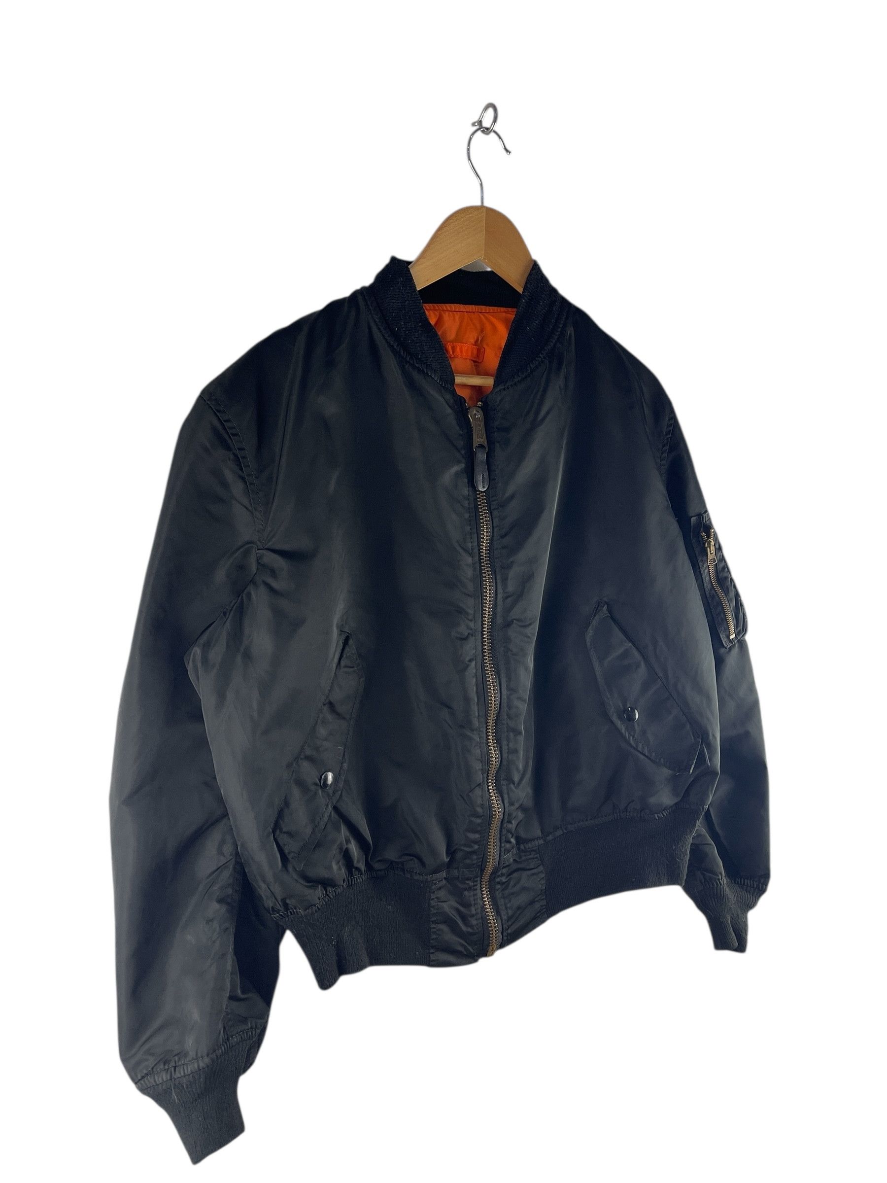 Alpha Industries Vintage Alpha MA-1 Military Style Flight Jacket Size US L / EU 52-54 / 3 - 4 Thumbnail
