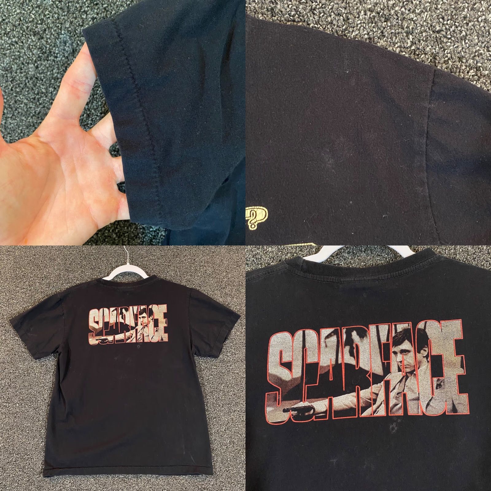 Vintage VINTAGE The ROXX Scarface Shirt Mens M Short Black Crew Neck Graphic S/S Movie Size US M / EU 48-50 / 2 - 8 Thumbnail