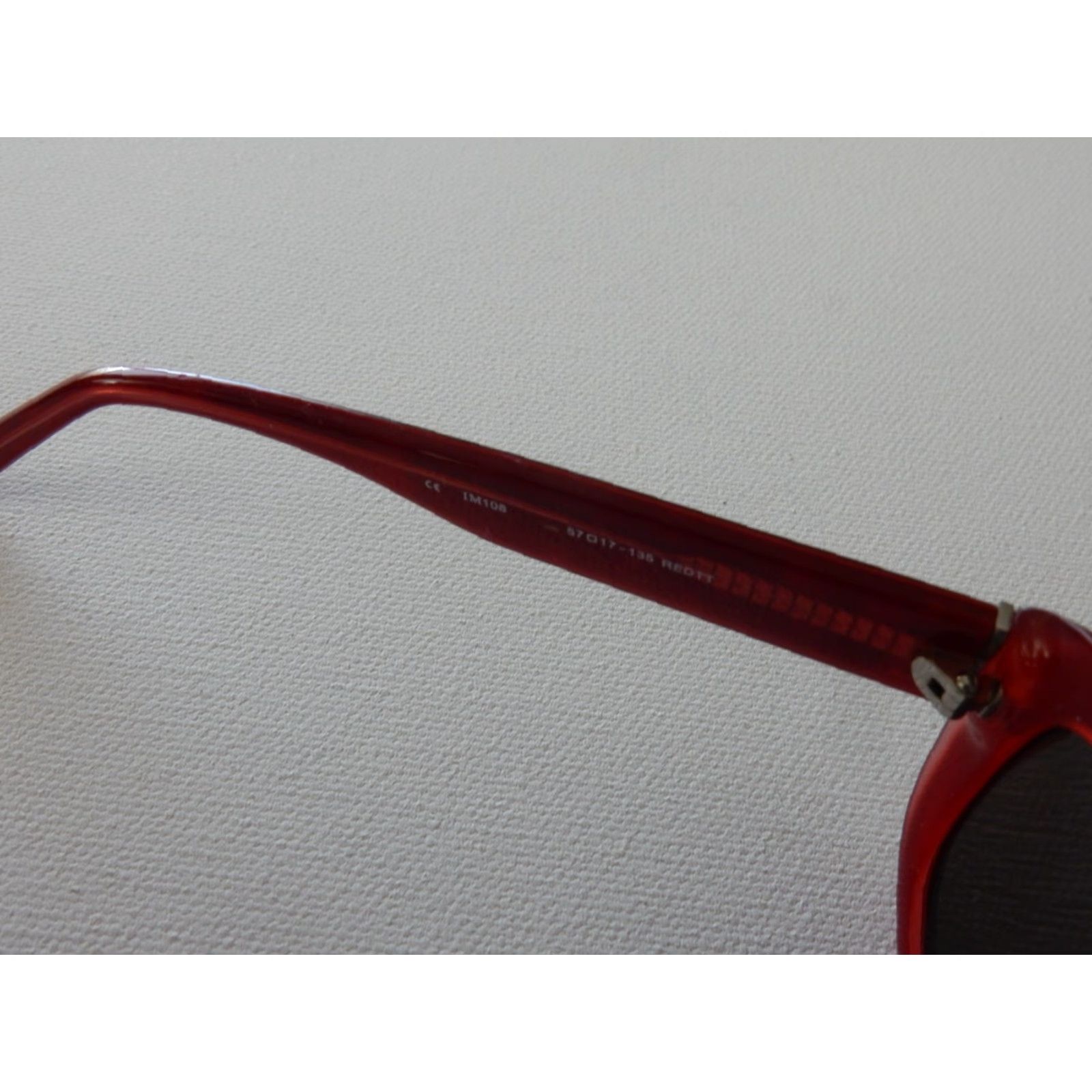 Vintage VINTAGE Moda Sunglasses Frames Only 57mm 17mm 135mm Red Women Italy Size ONE SIZE - 5 Thumbnail