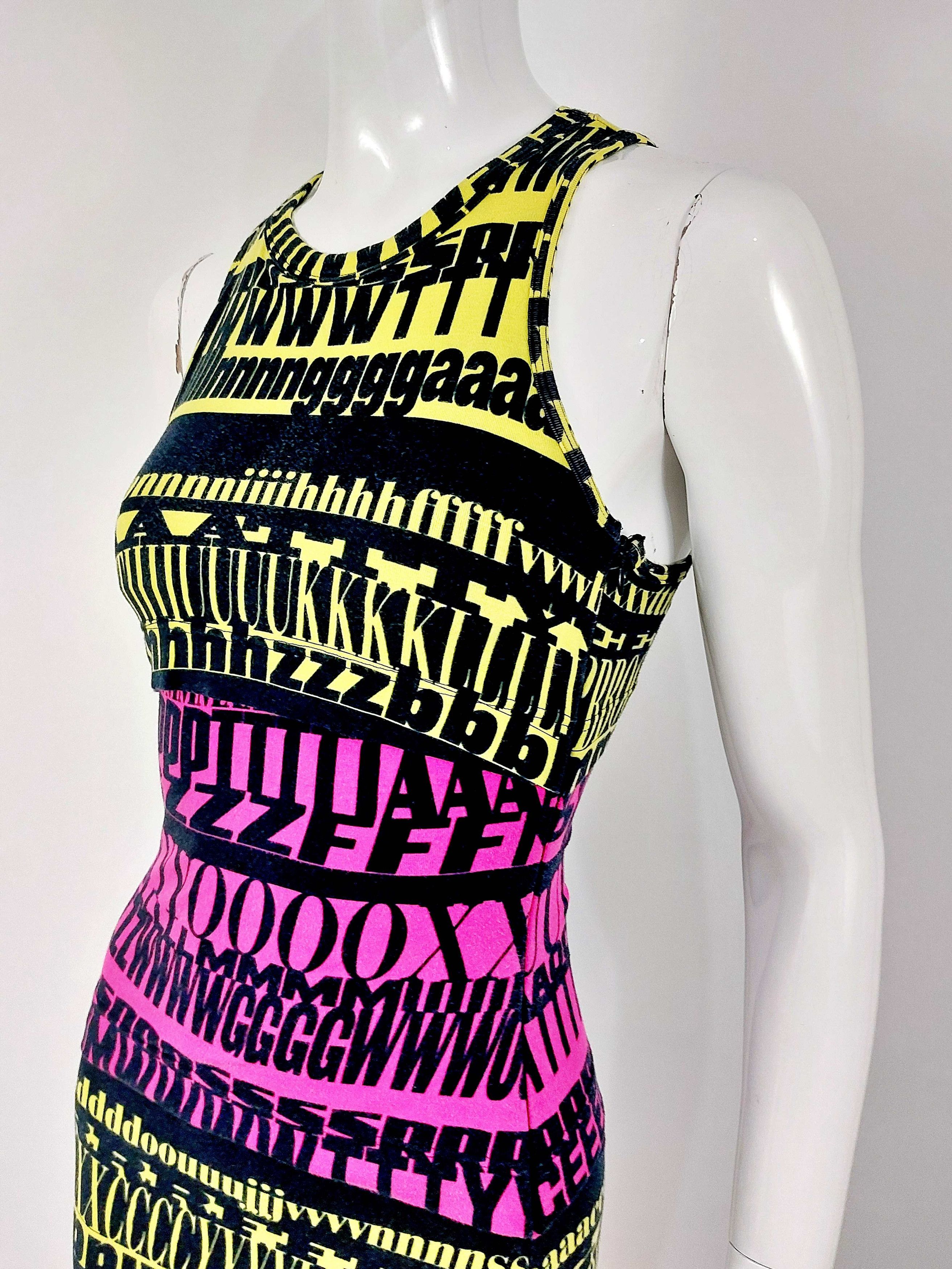 Dolce & Gabbana Runway 2012 F/W Dolce & Gabbana Alphabet Fergie Dress Size S / US 4 / IT 40 - 8 Thumbnail