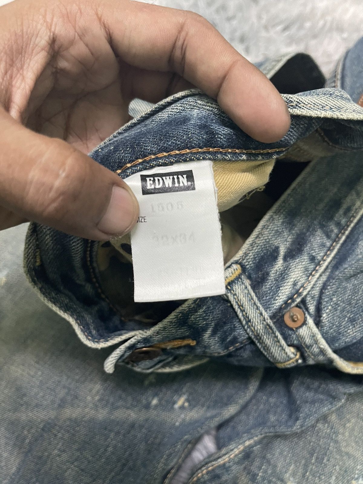 Edwin VINTAGE EDWIN 505 DISTRESSED JEANS Size US 31 - 10 Thumbnail